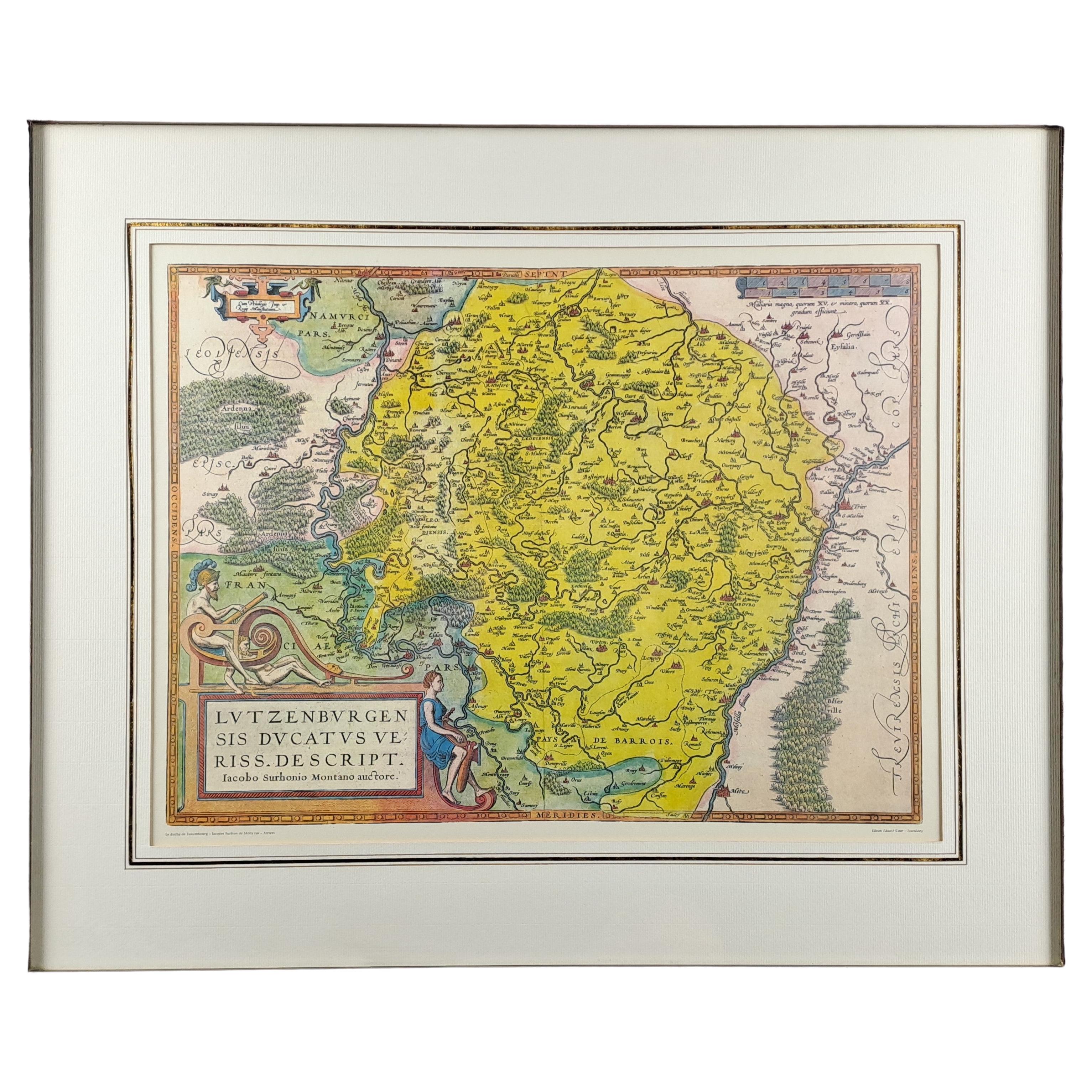 The Duchy Of Luxembourg - Jacques Surhon De Mons - 1551 - édouard Kutter Edition For Sale