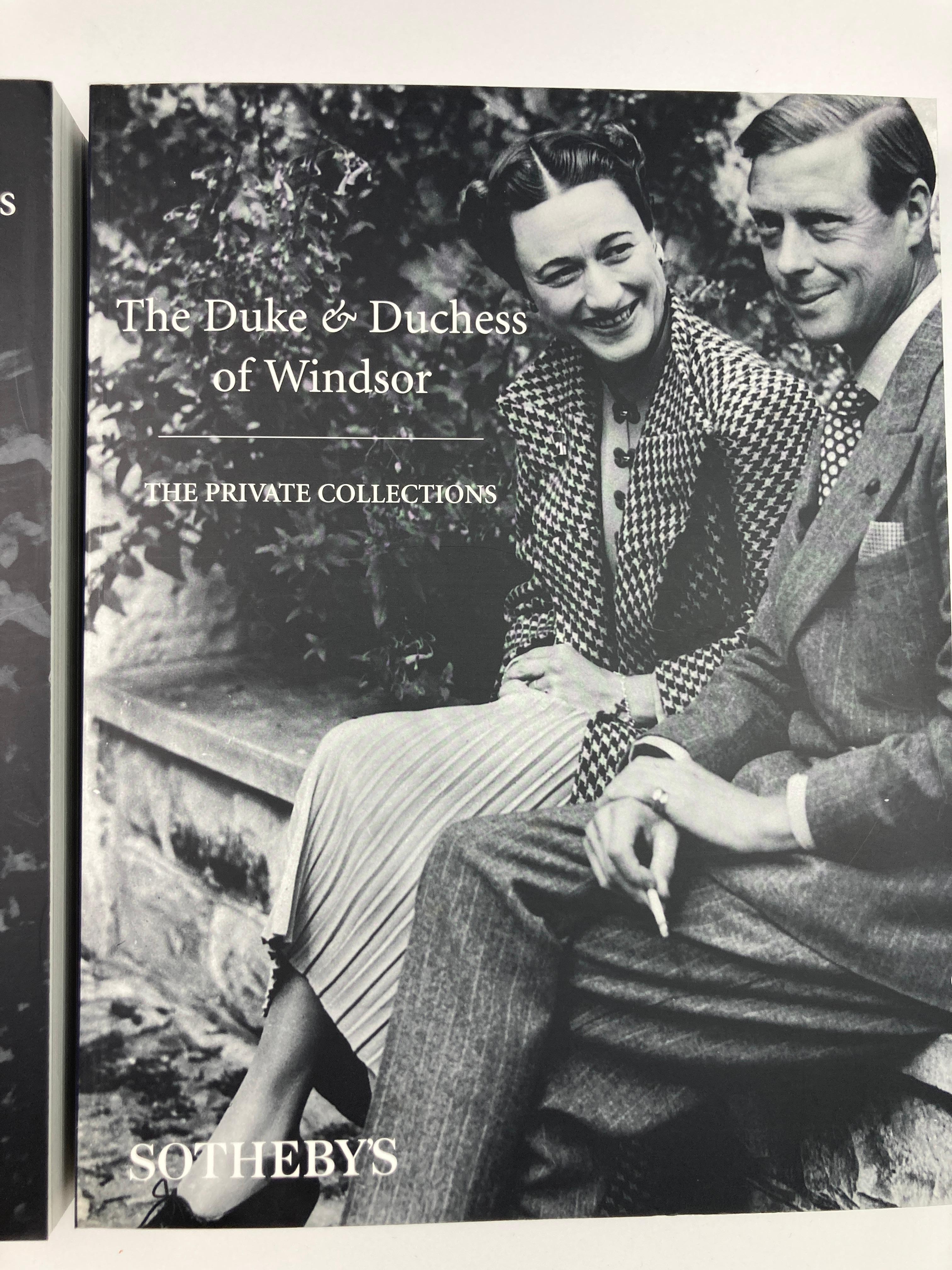 The Duke and Duchess of Windsor Auction Sotheby's Books Catalogs in Slipcase Box (Le duc et la duchesse de Windsor, ventes aux enchères, catalogues de livres de Sotheby's dans une boîte) en vente 7