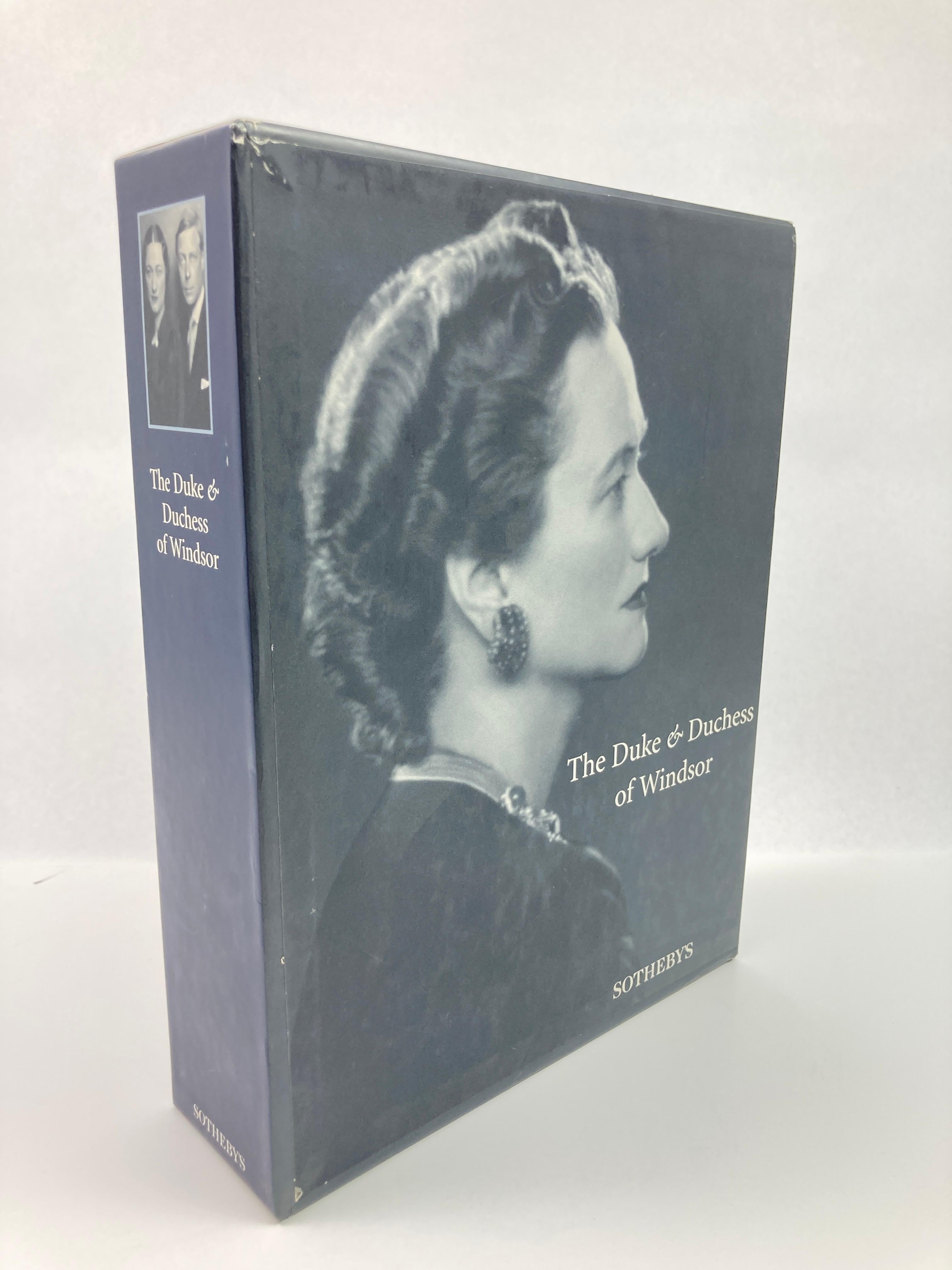 Gray The Duke and Duchess of Windsor Auction Sothebys Books Catalogs in Slipcase Box For Sale