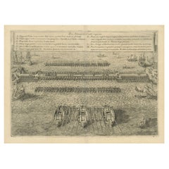 The Duke of Parma's Pontoon Bridge in The Siege of Antwerp, 1632