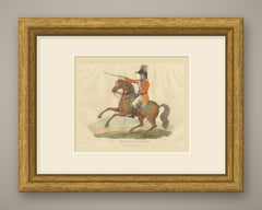 The Duke of Wellington on a Rearing Bay, Saber Raised, 1815