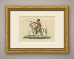 Le duc d'York sur un cheval gris, avec une ville aux dômes en arrière-plan, 1815