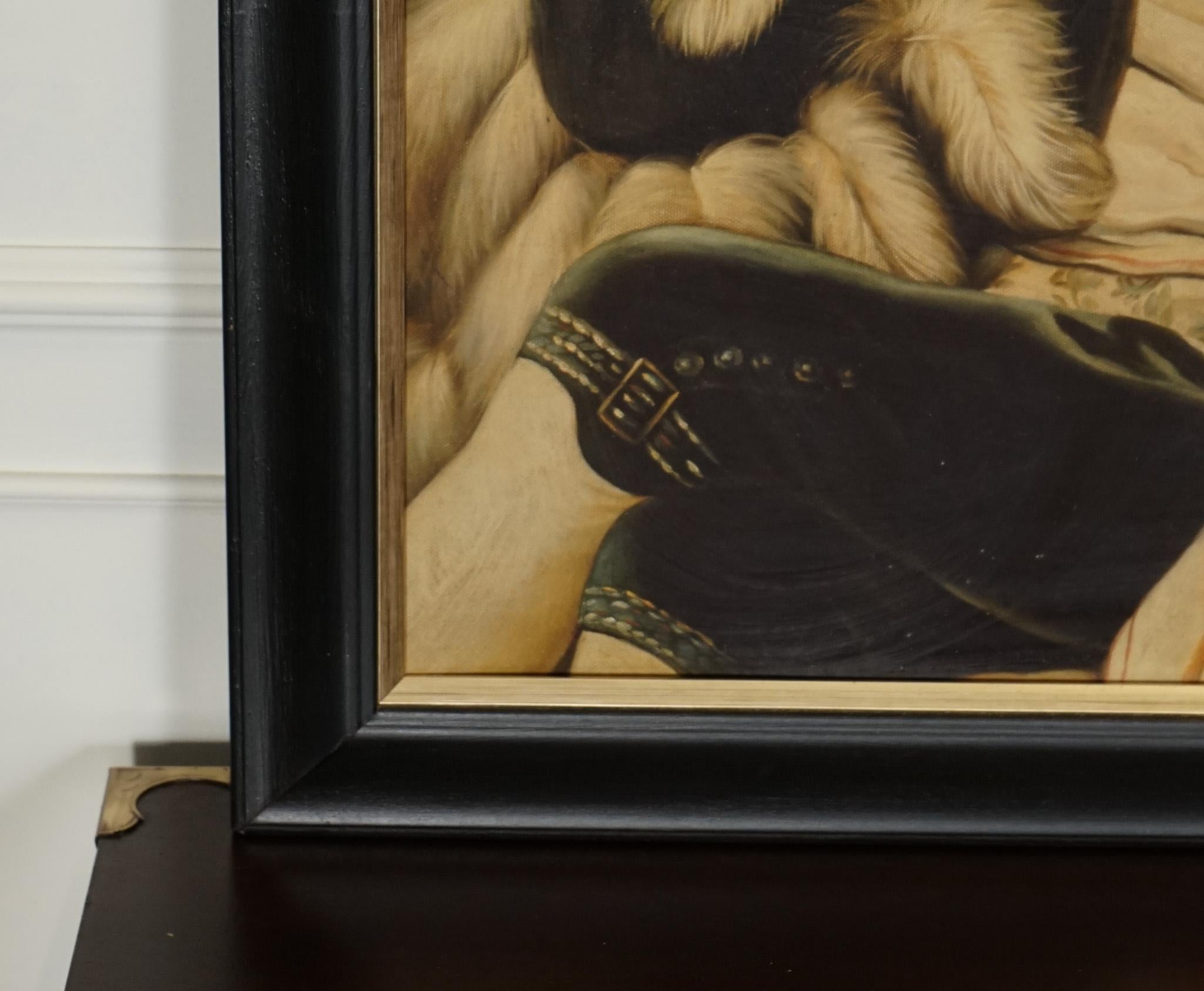 THE DUKE THIERRY PONCELET FRAMED ART PRiNT BLACK AND GOLD FRAME For Sale 3