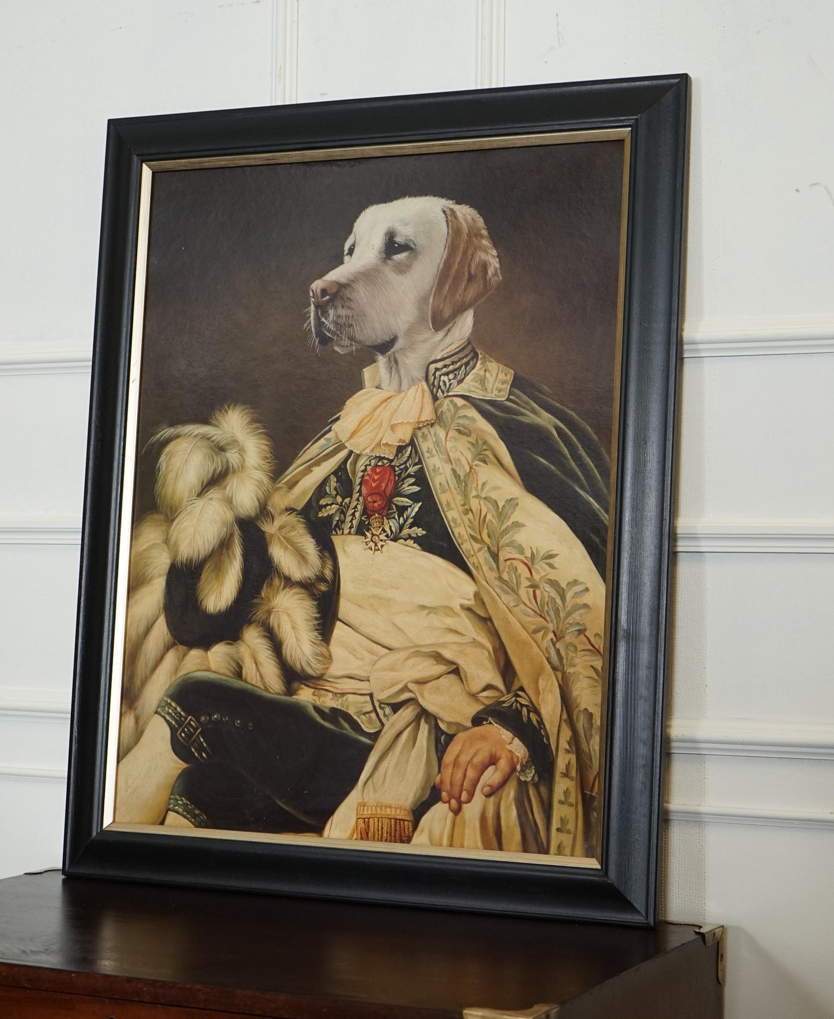 Belgian THE DUKE THIERRY PONCELET FRAMED ART PRiNT BLACK AND GOLD FRAME For Sale