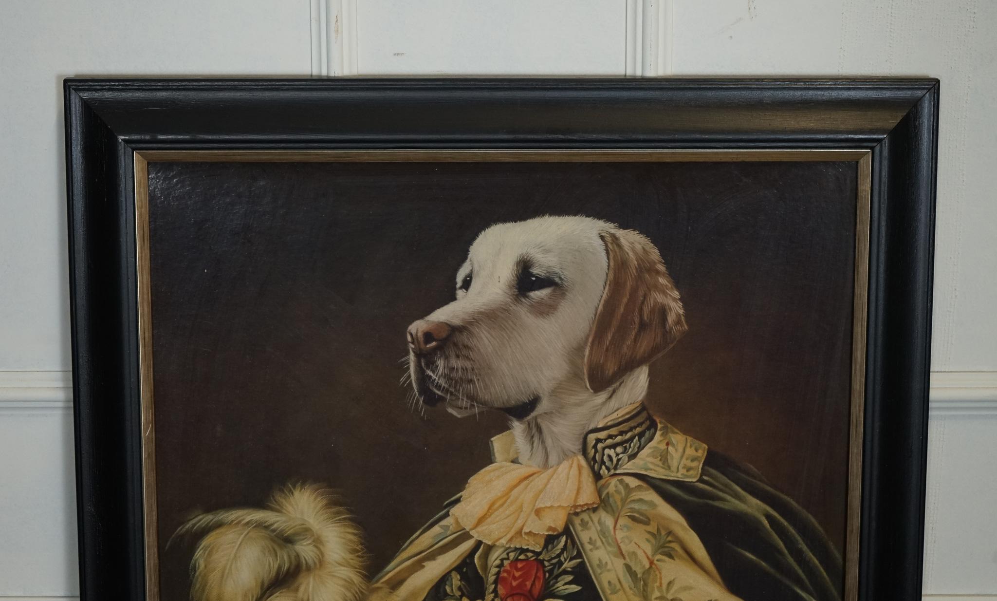 THE DUKE THIERRY PONCELET FRAMED ART PRiNT BLACK AND GOLD FRAME In Good Condition For Sale In Pulborough, GB