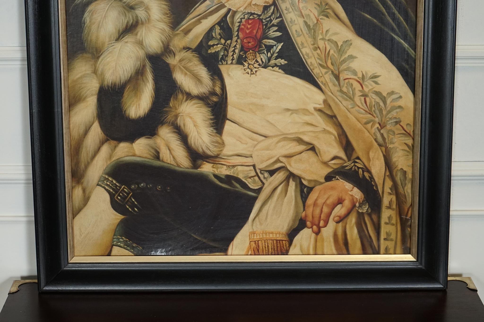 20th Century THE DUKE THIERRY PONCELET FRAMED ART PRiNT BLACK AND GOLD FRAME For Sale
