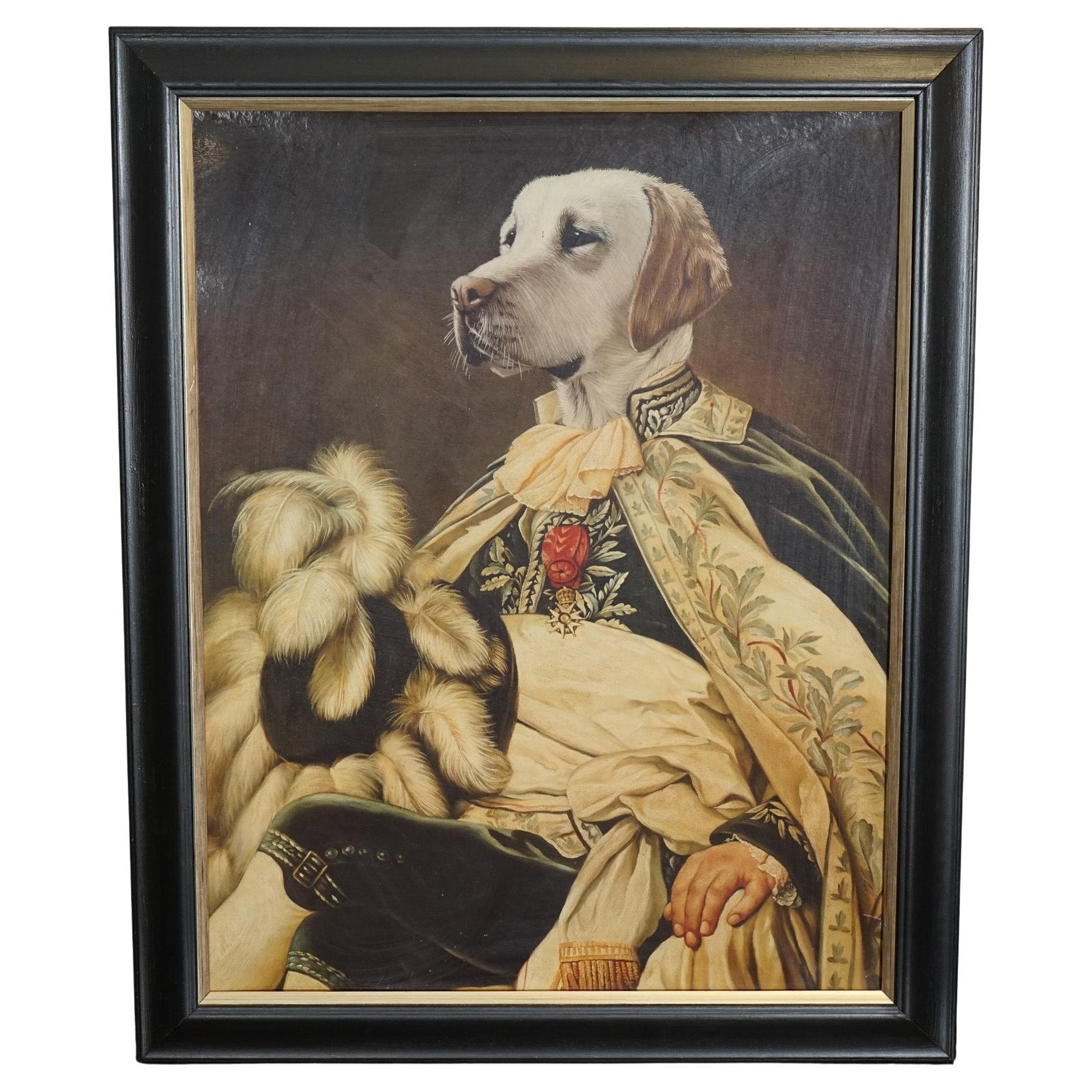 THE DUKE THIERRY PONCELET FRAMED ART PRiNT BLACK AND GOLD FRAME