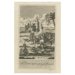 The Dutch Defeat a Spanish Force: 18th-Century Engraving Published in Ireland