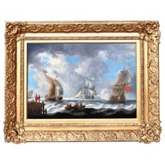 "The Dutch Fleet in the Harbor" School of Ludolf Bakhuyzen