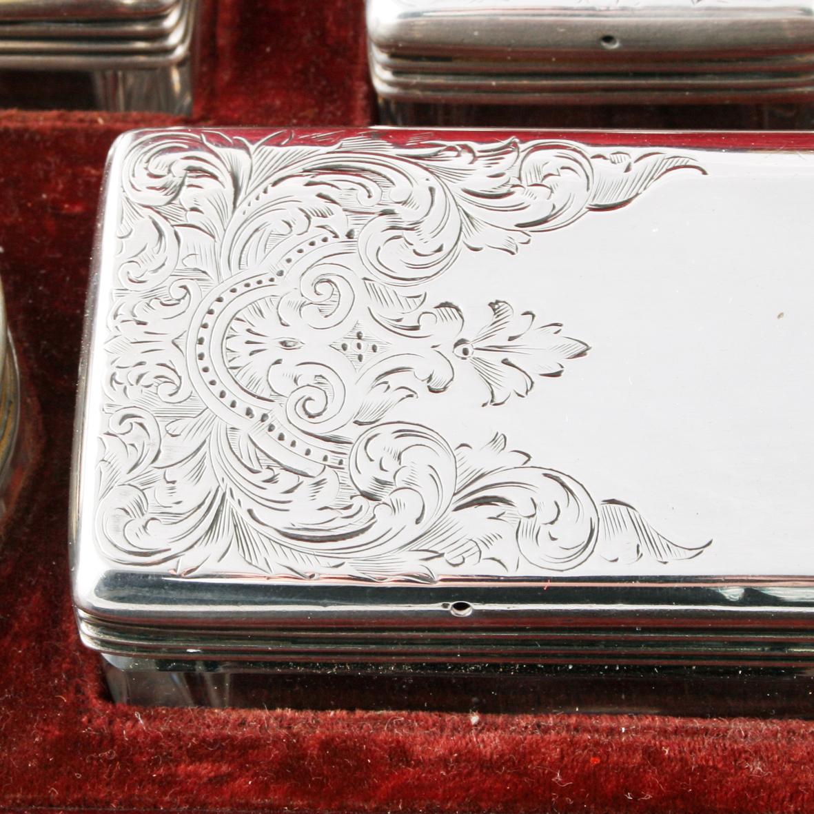 19th Century Victorian The Earl of Hardwicke Jewellery or Dressing Box, Silver  3