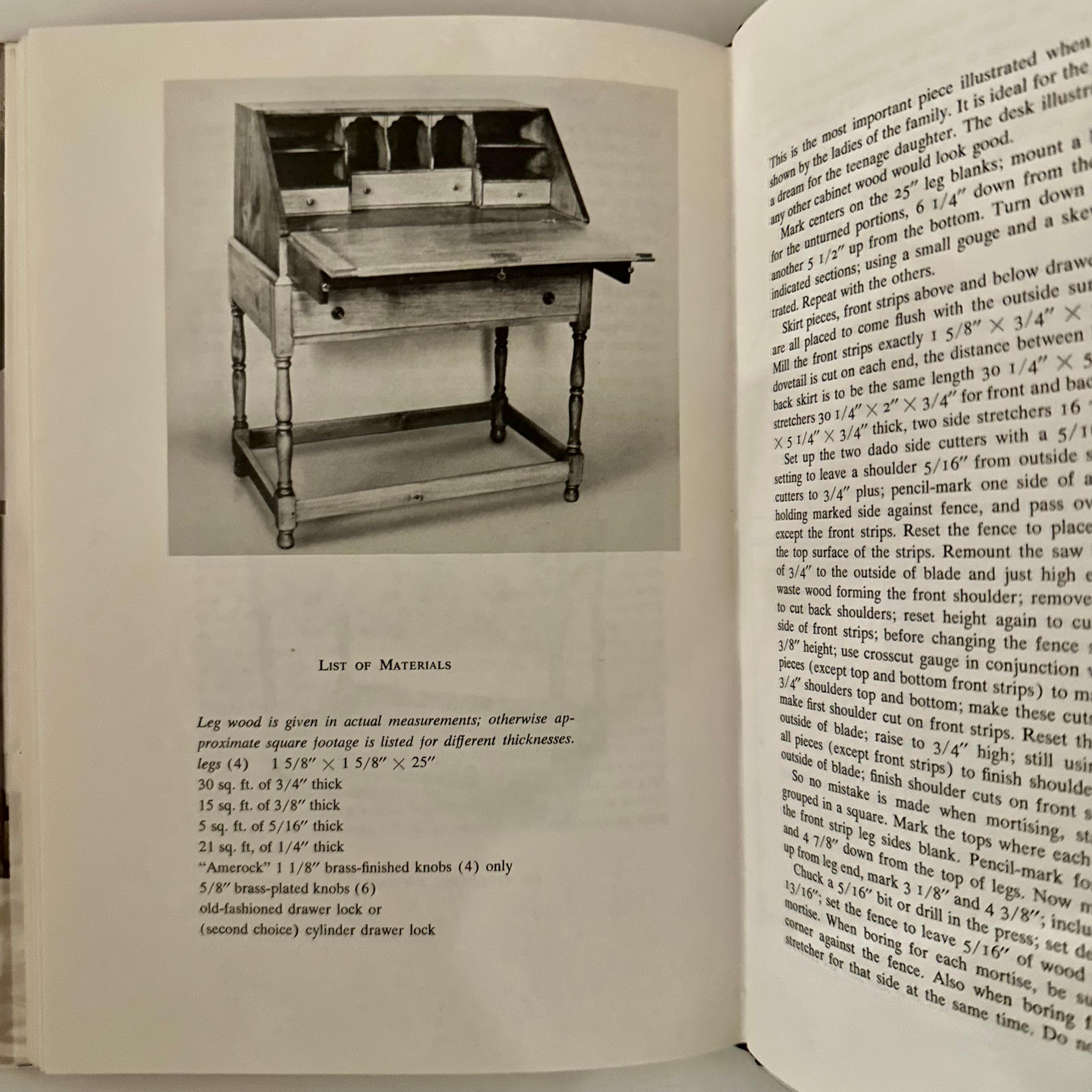 Paper The Early American Furniture Maker's Manual - A. W. Marlow - New York, 1974 For Sale