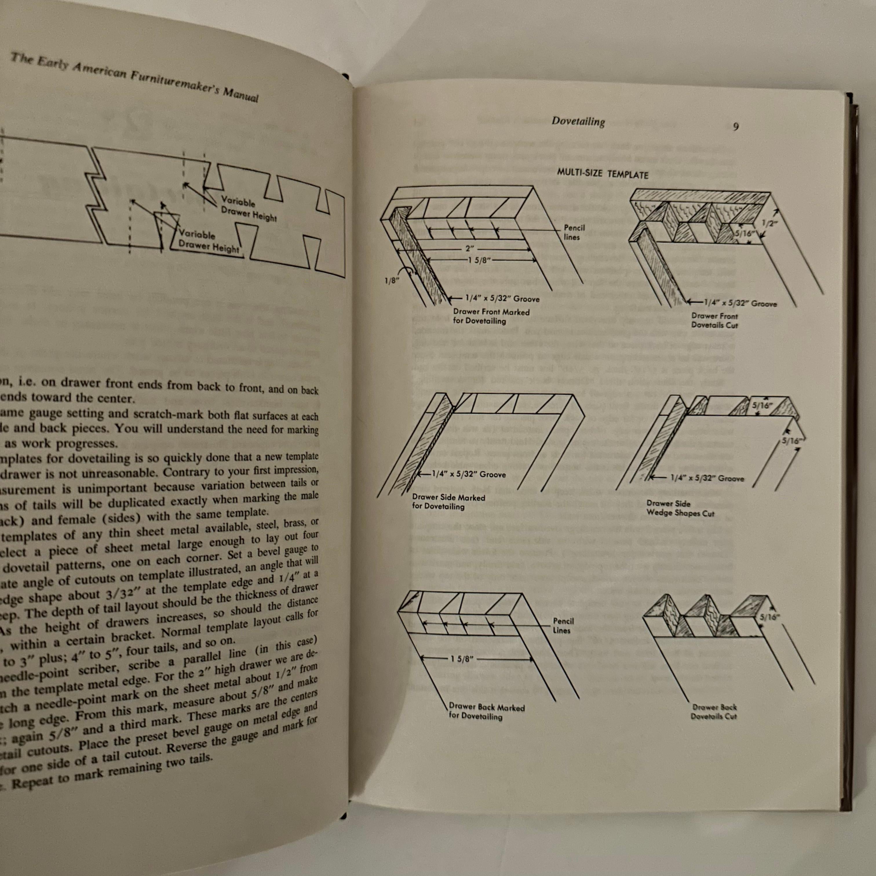 The Early American Furniture Maker's Manual - A. W. Marlow - New York, 1974 For Sale 1