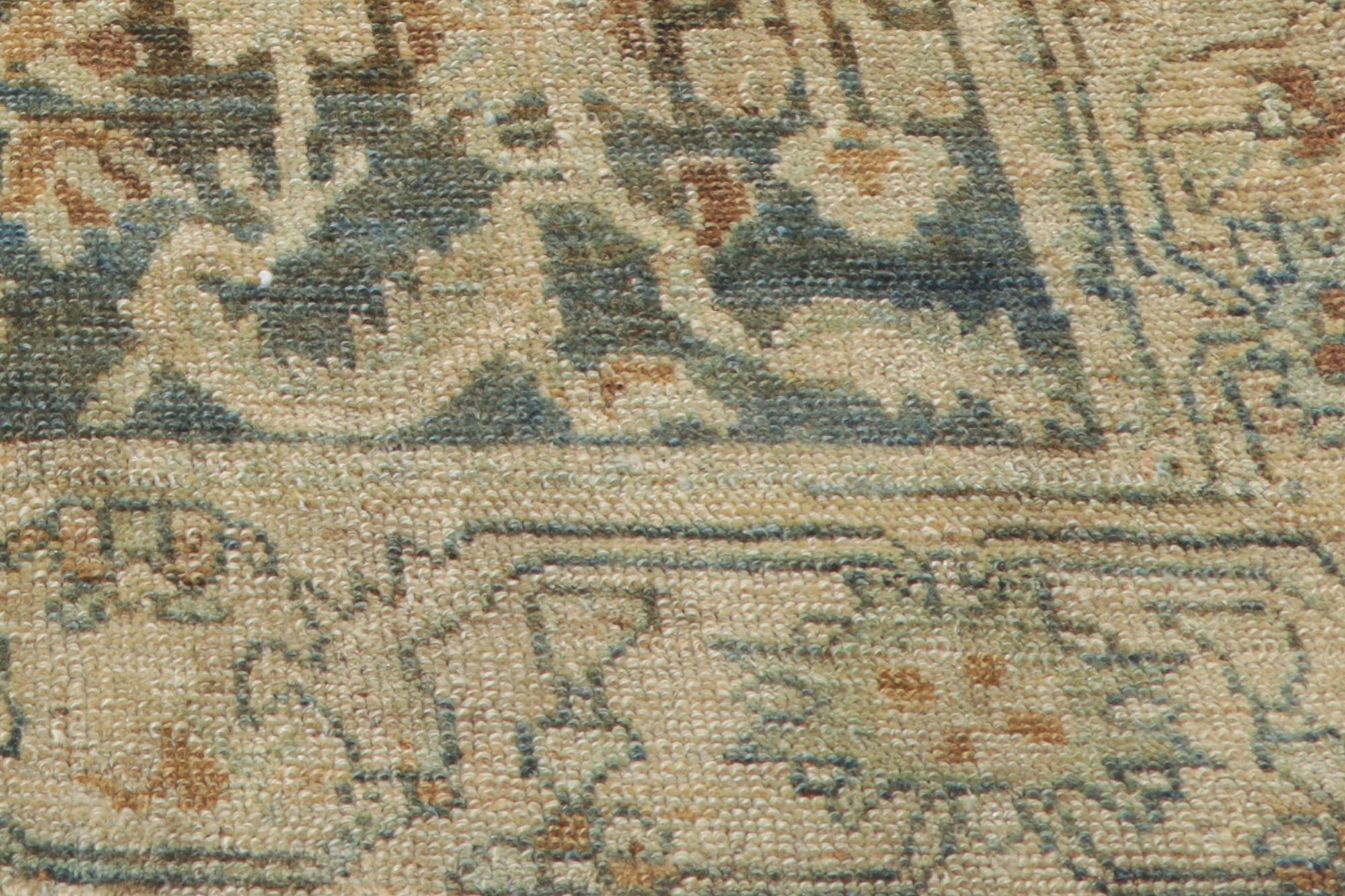 Tappeto persiano Malayer blu egeo del 1920 con stile moderno in vendita 3