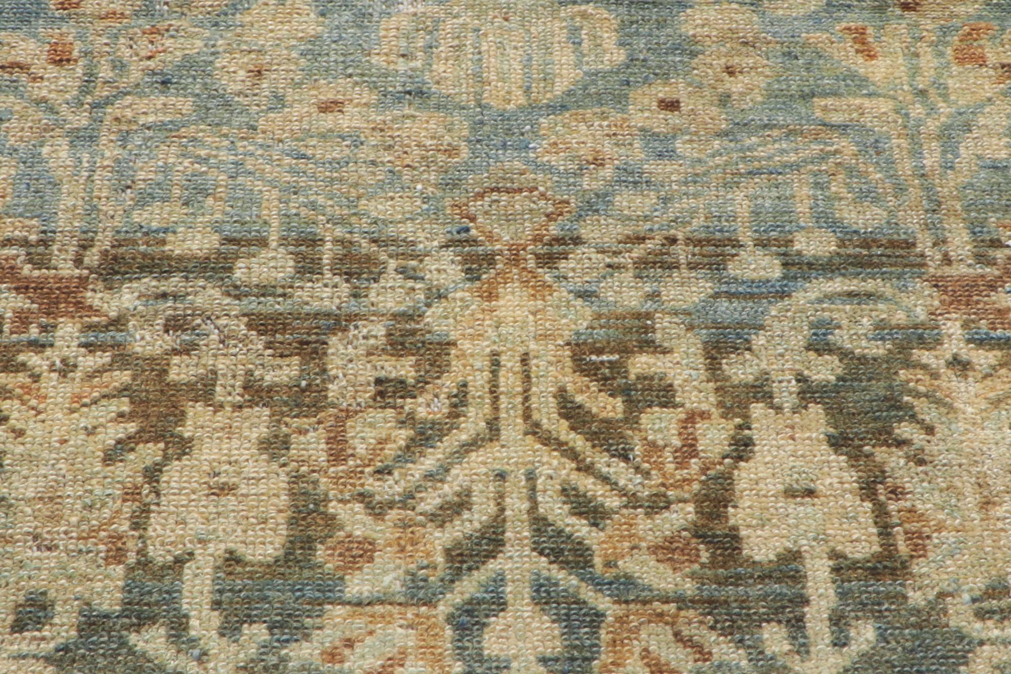 Tappeto persiano Malayer blu egeo del 1920 con stile moderno in vendita 5