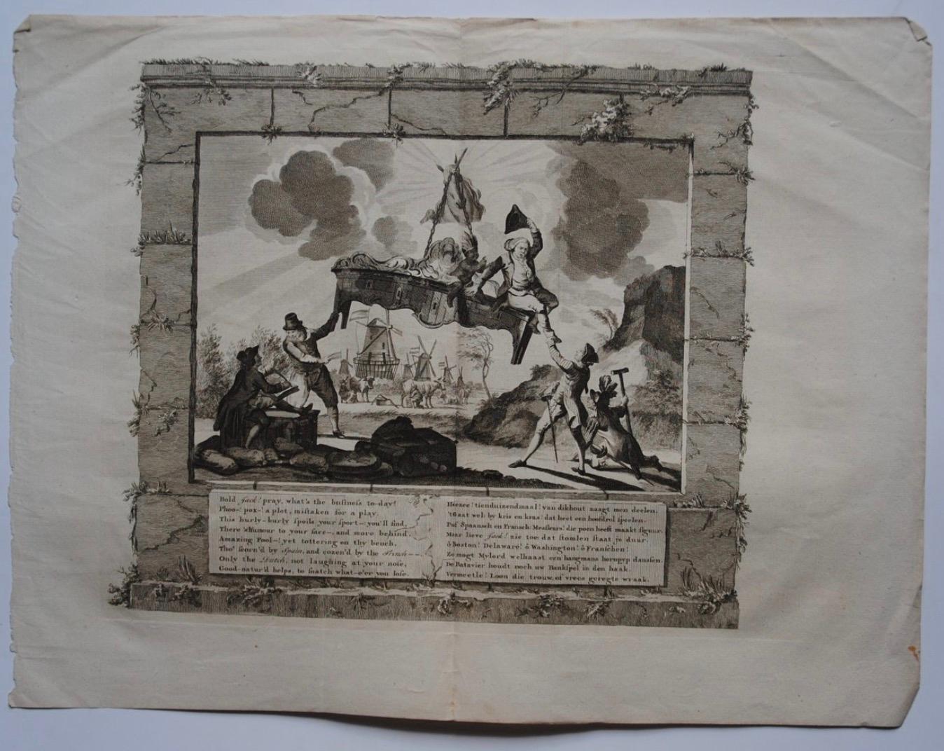 Paper The Economic Balancing Act: A Satirical View of 1780 Britain For Sale