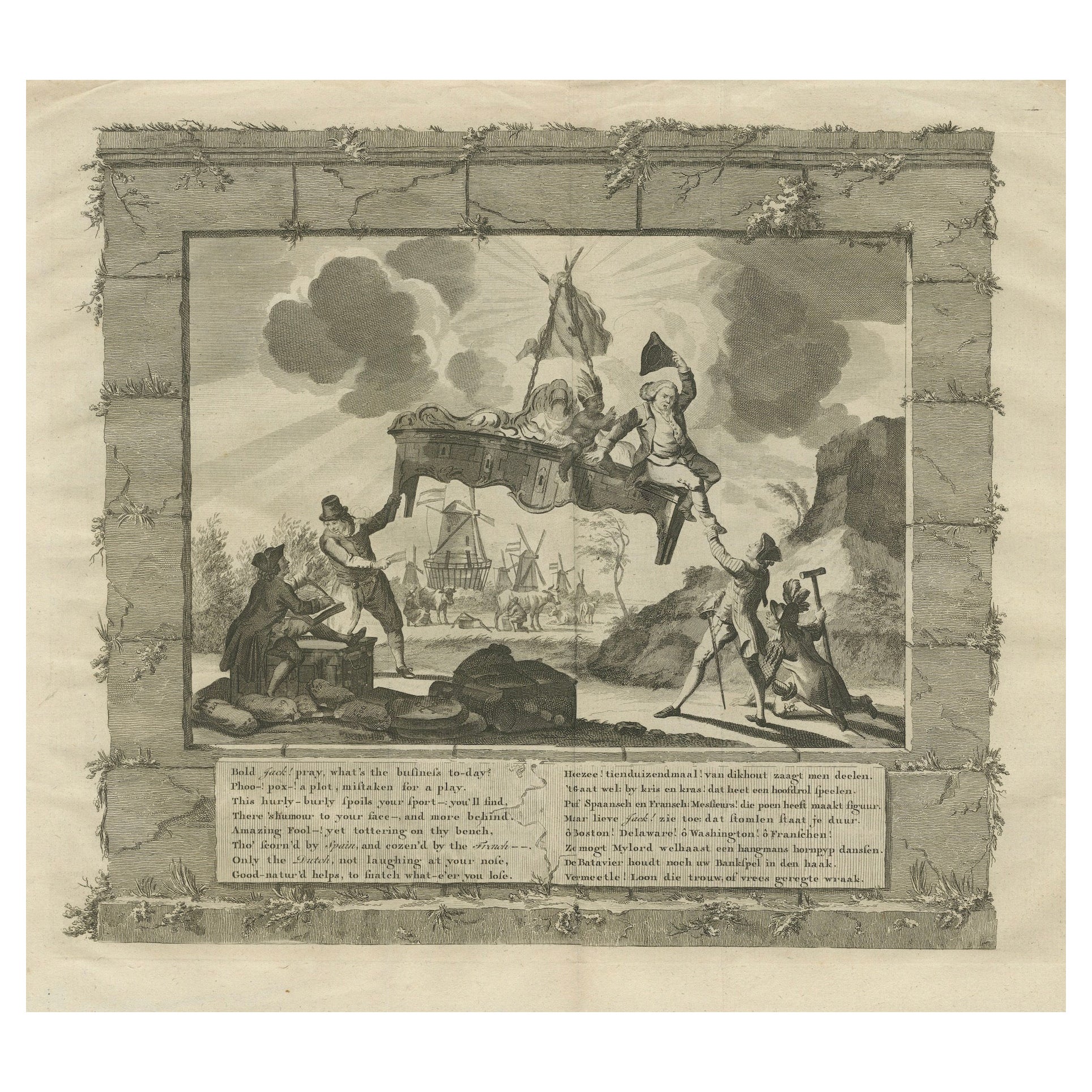 Le Balancing Act : une vue satirique de la Grande-Bretagne de 1780