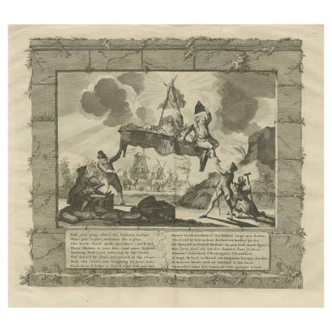The Economic Balancing Act: A Satirical View of 1780 Britain
