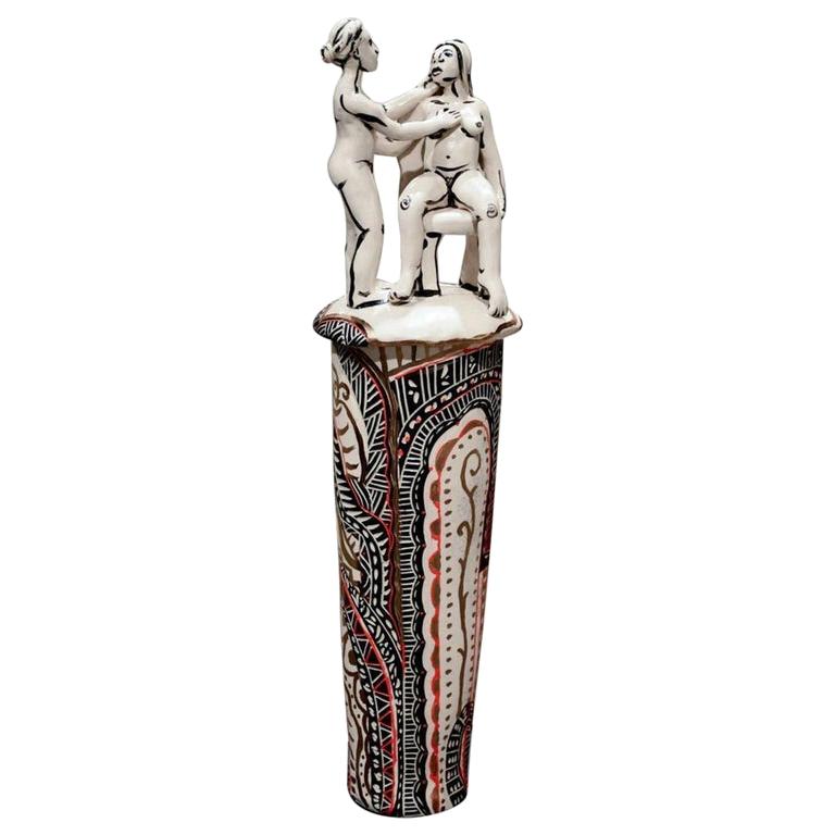 Large Silvered Bronze Spirit of Ecstasy Sculpture For Sale at 1stDibs