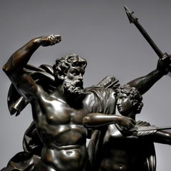 Éducation d'Achille par le Centaure Chiron, d'après François Rude