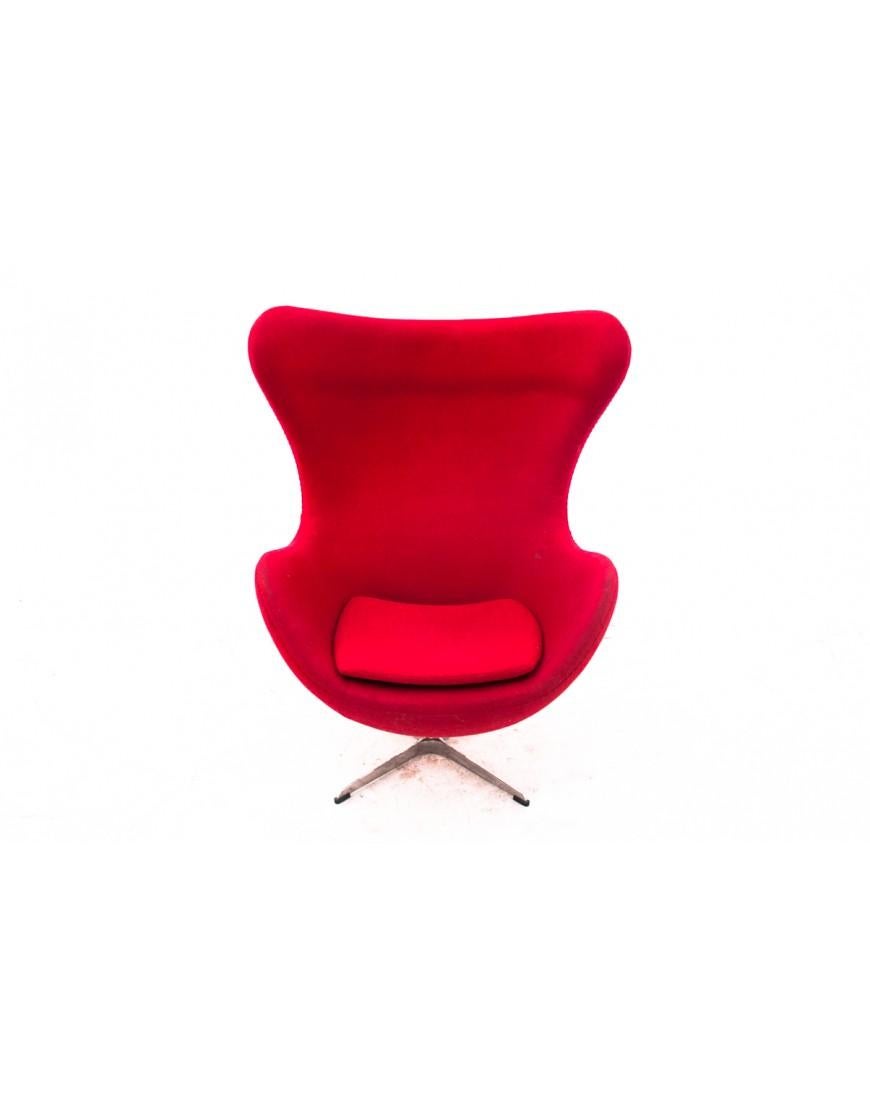 The EGG armchair - a symbol of Danish design. UNIQUE In Good Condition For Sale In Chorzów, PL