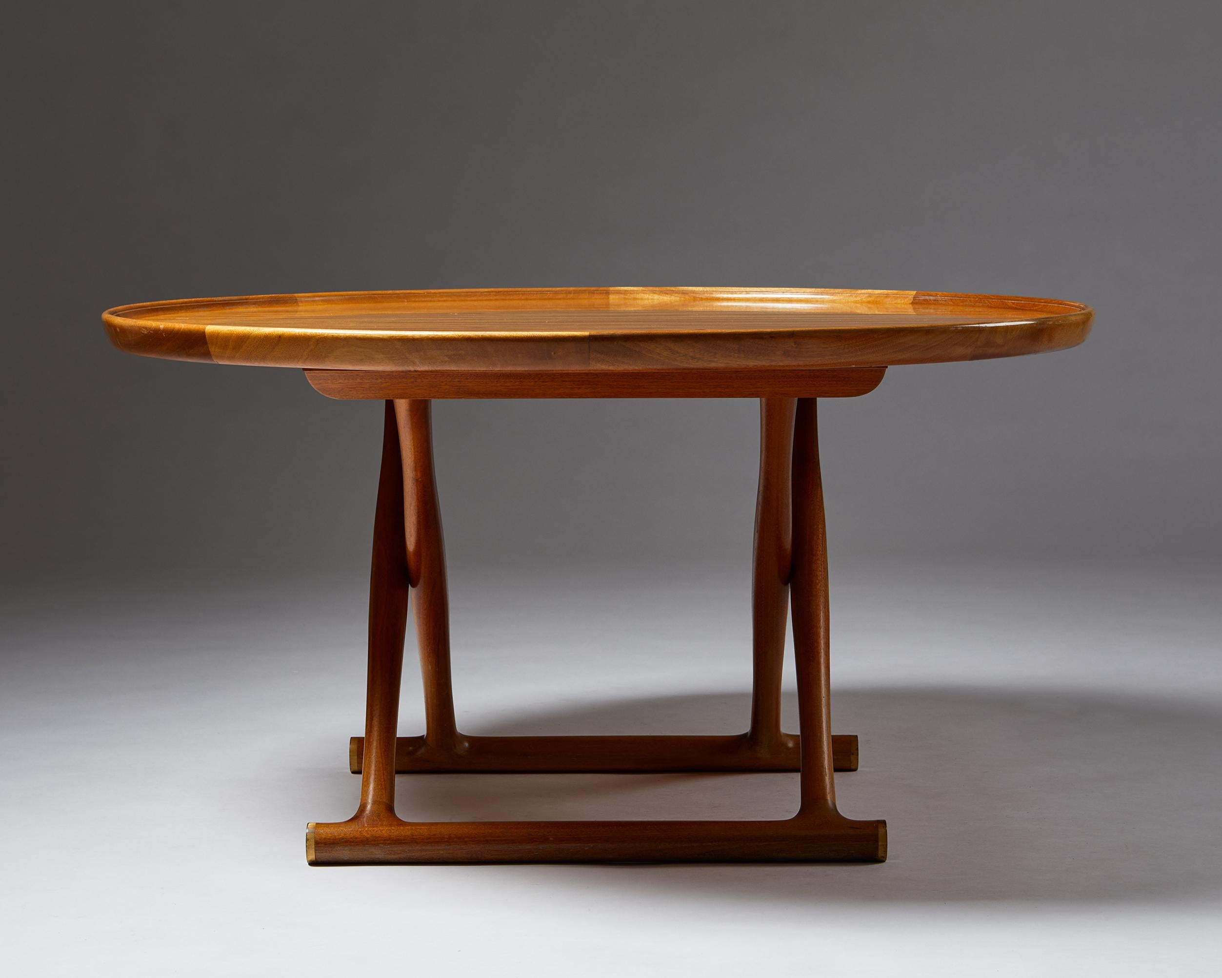 The Egyptian table par Mogens Lassen pour Rud Rasmussen, Danemark, 1935 Bon état - En vente à Stockholm, SE