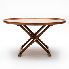 "Tavolino egiziano" in mogano di Mogens Lassen per A.J. Iversen