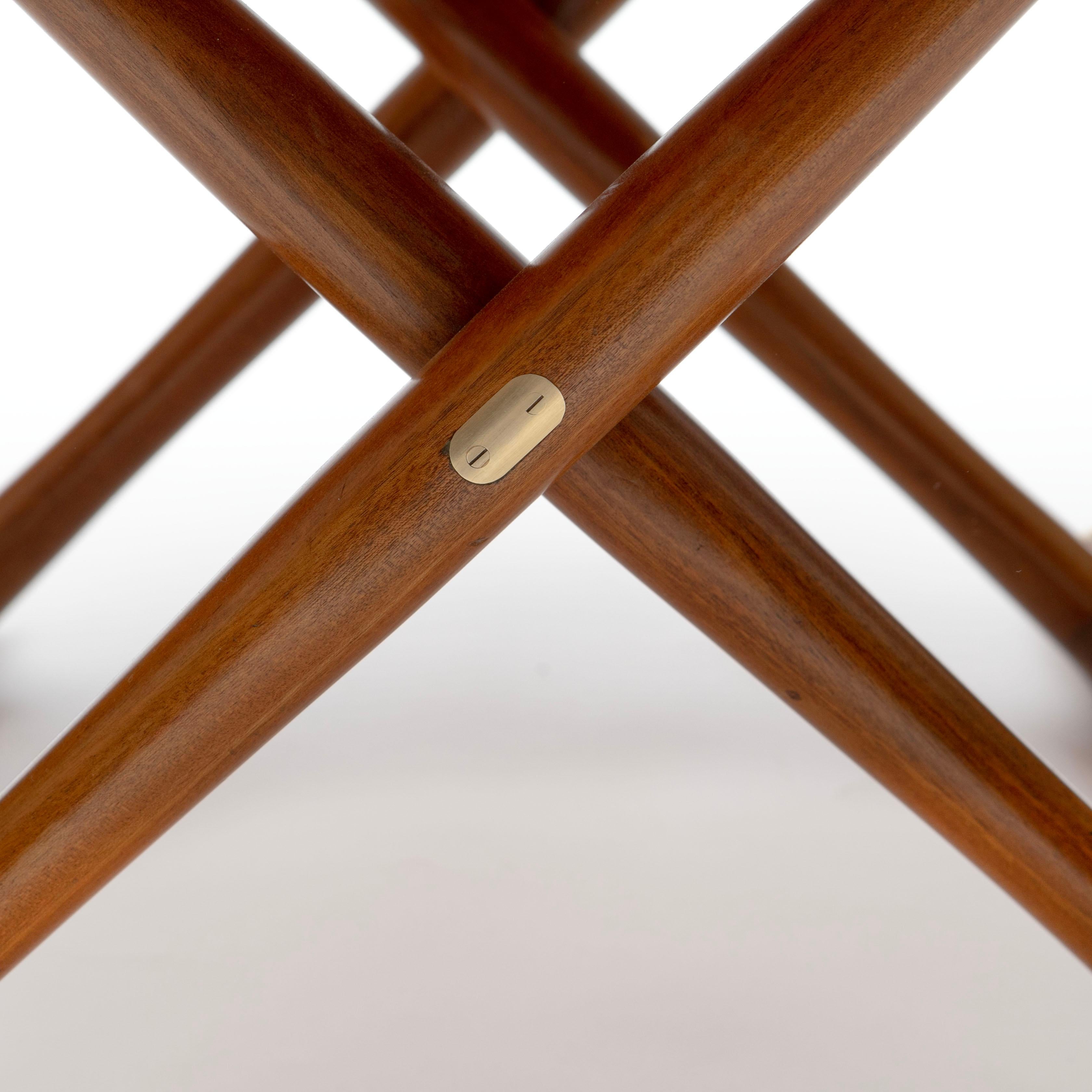 Brass “The Egyptian Coffee table” in Mahogany by Mogens Lassen for A.J. Iversen