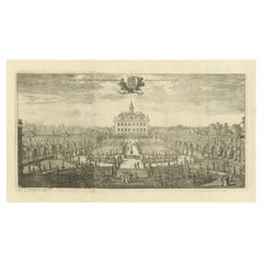 The Ekolsund Castle and Gardens in Sweden in Swidde's 1695 Engraving