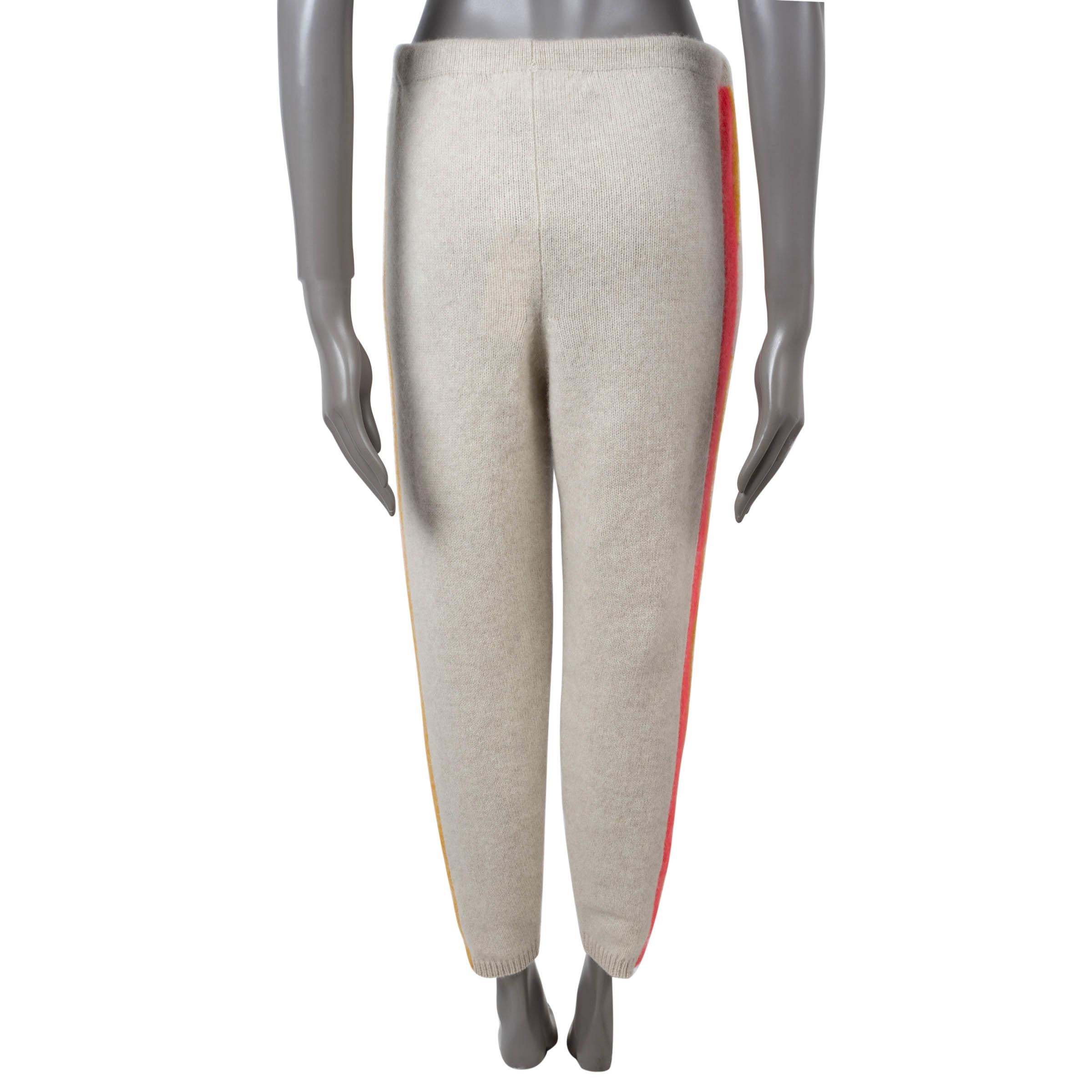 Gris THE ELDER STATESMAN pantalon de pantalon de survêtement en cachemire couleur grège XS en vente