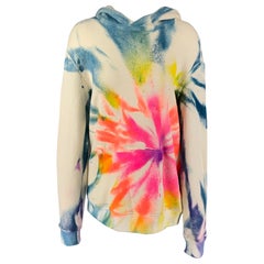 THE ELDER STATESMAN Size XS Cream Multi-Color Cotton Cashmere Casual Top