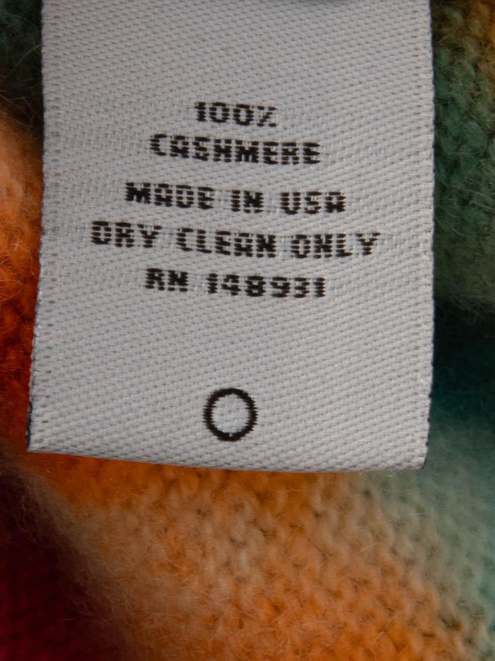 The Elder Statesman Tie Dye Cashmere Knit Sweater Size L For Sale 3