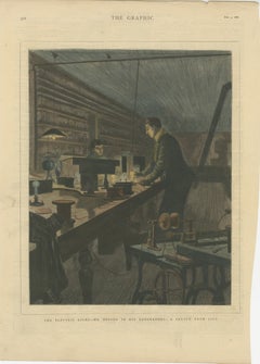 The Electric Light – Mr. Edison in His Laboratory, 1880