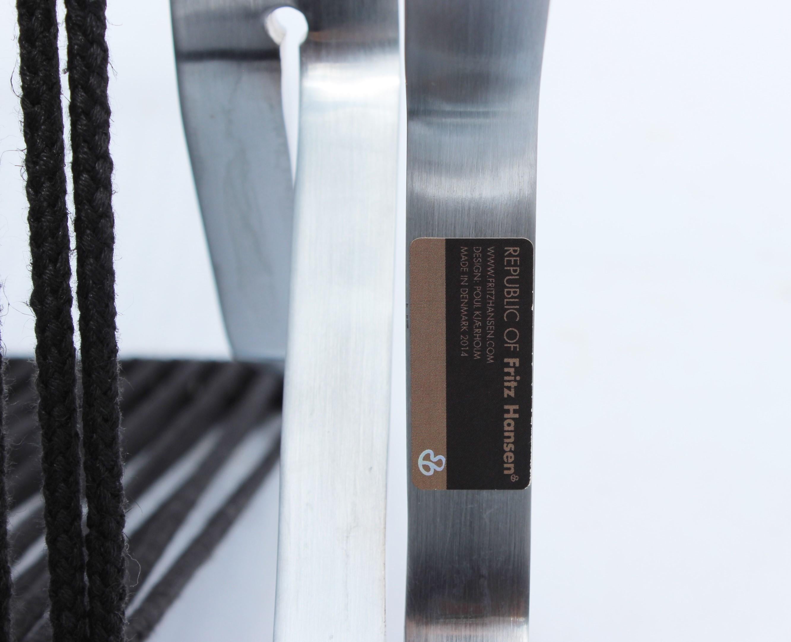 Steel Element Chair, Model PK25, by Poul Kjærholm and Fritz Hansen