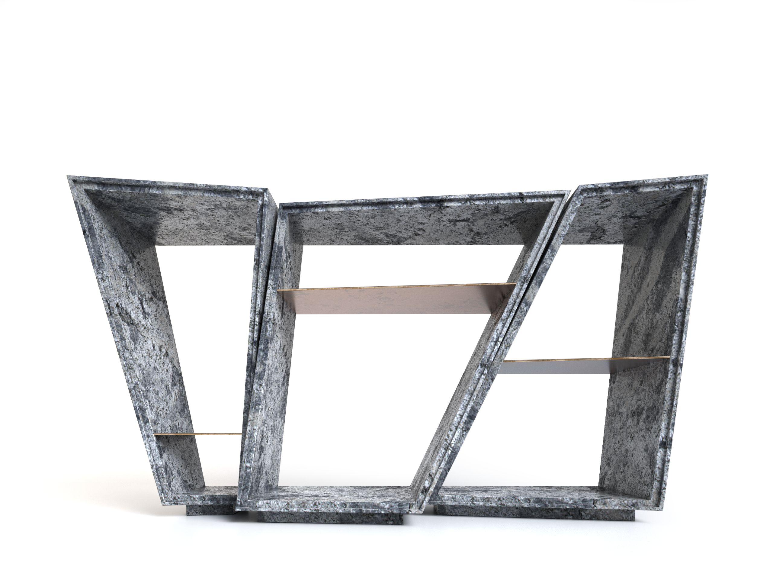 Post-Modern The Elementary I Natural Granite Limited Edition Console Table by Grzegorz Majka For Sale