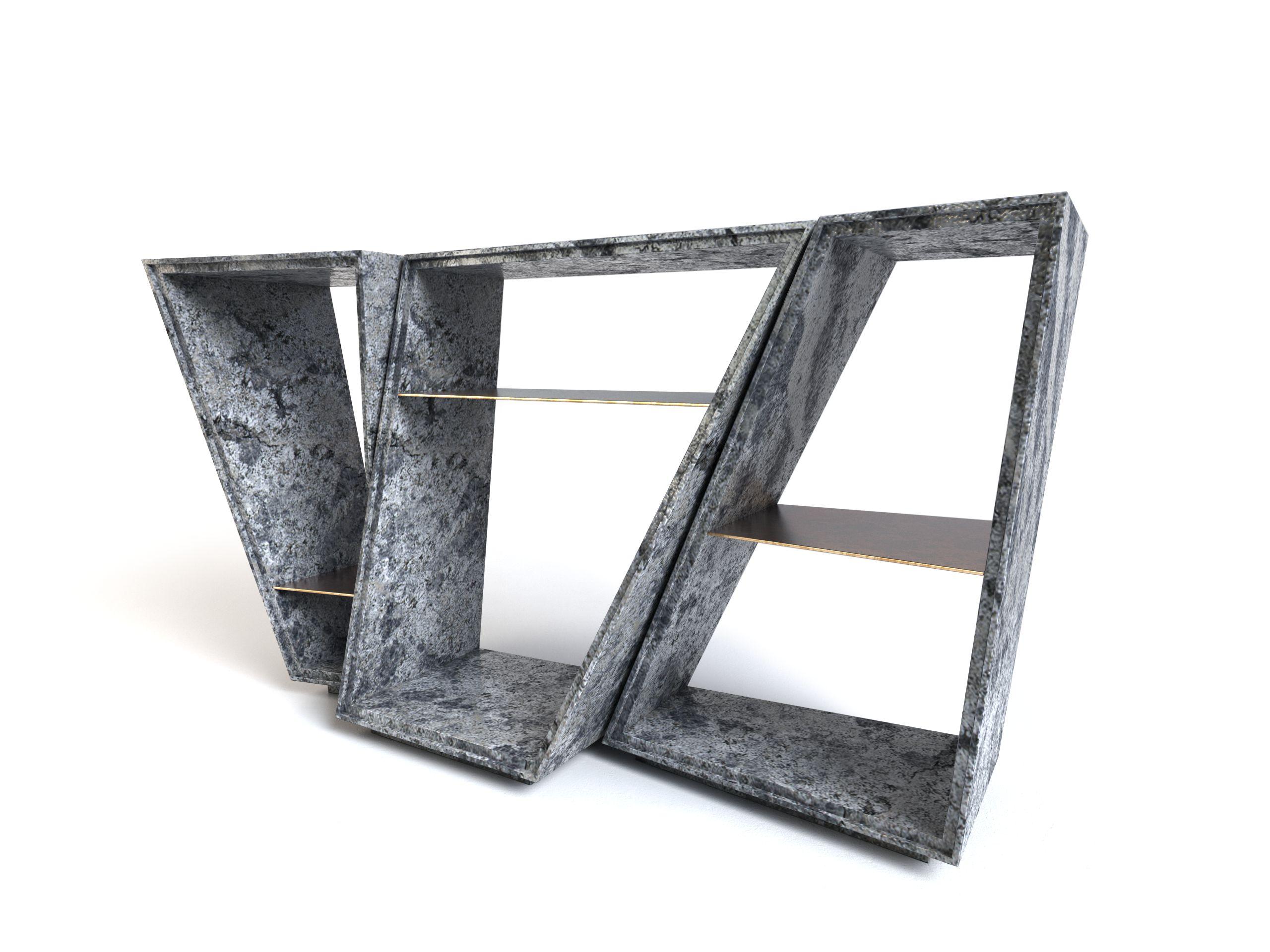 Other The Elementary I Natural Granite Limited Edition Console Table by Grzegorz Majka For Sale