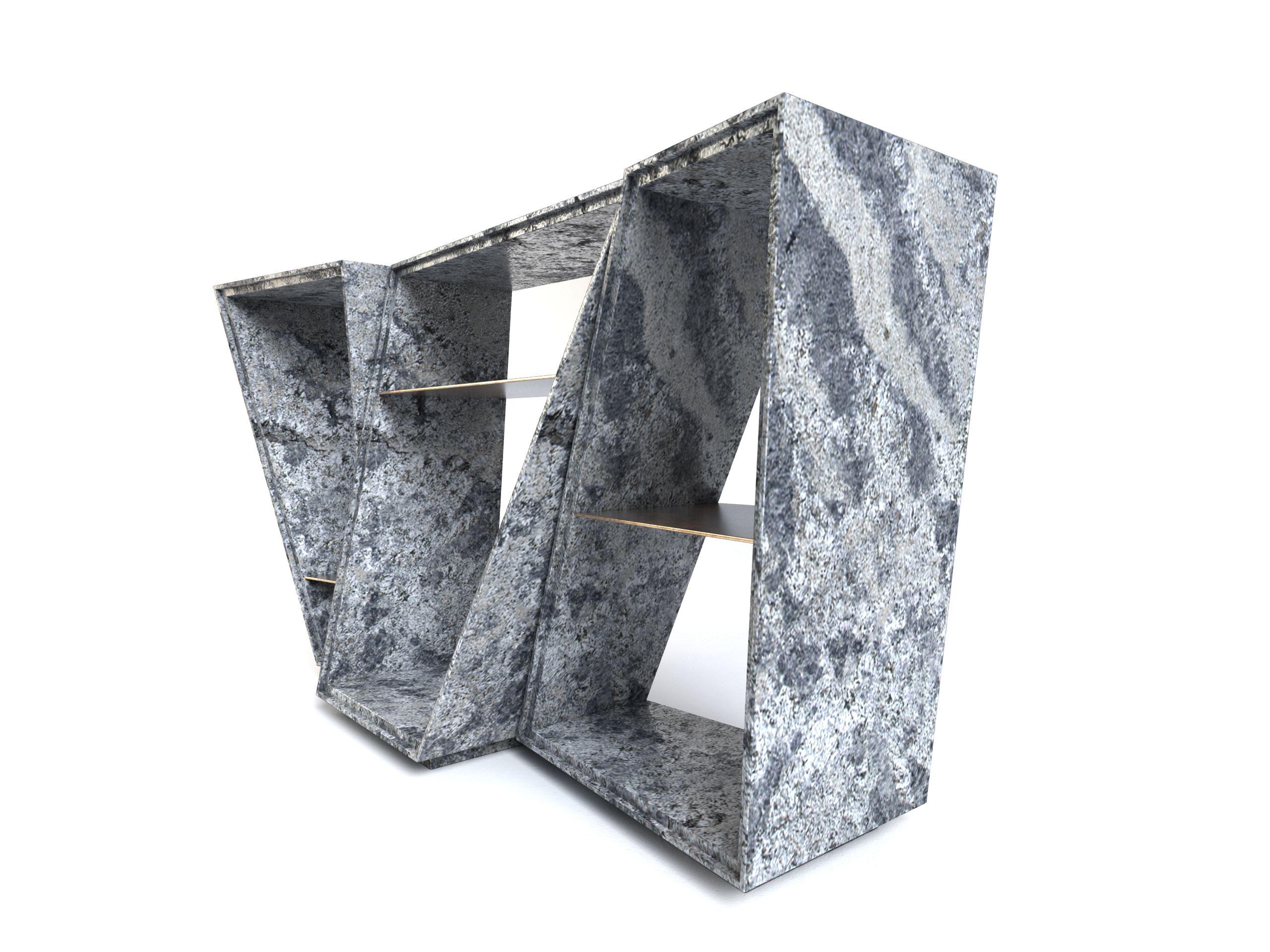 Contemporary The Elementary I Natural Granite Limited Edition Console Table by Grzegorz Majka For Sale