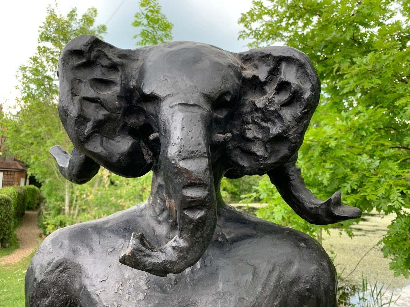 elephant man statue