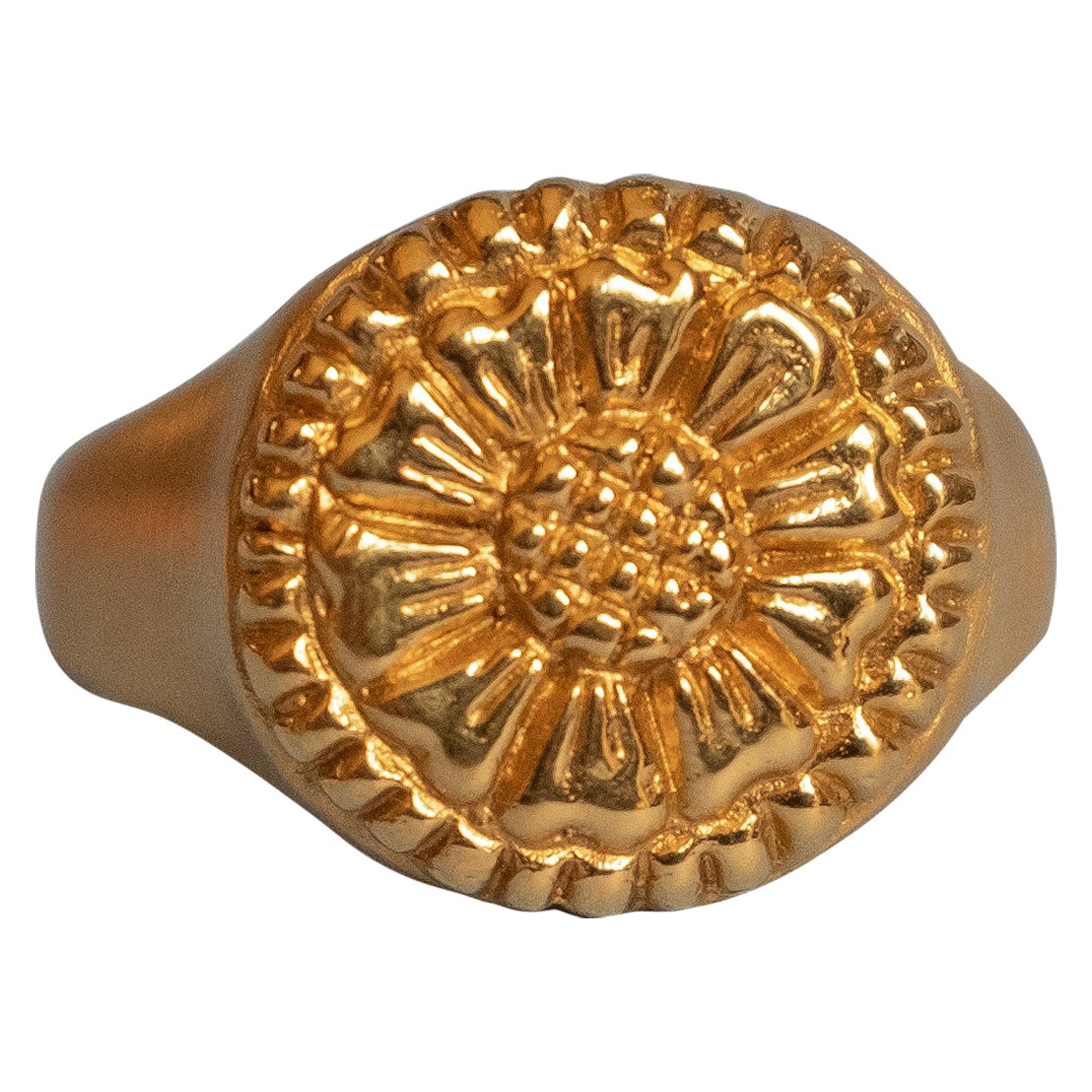 Siegelring von Ellis aus 22 Karat Gold von Rosa de Weerd im Angebot