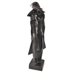 "The Embrace" Bronze Sculpture by Joseph Csaky, 21" High
