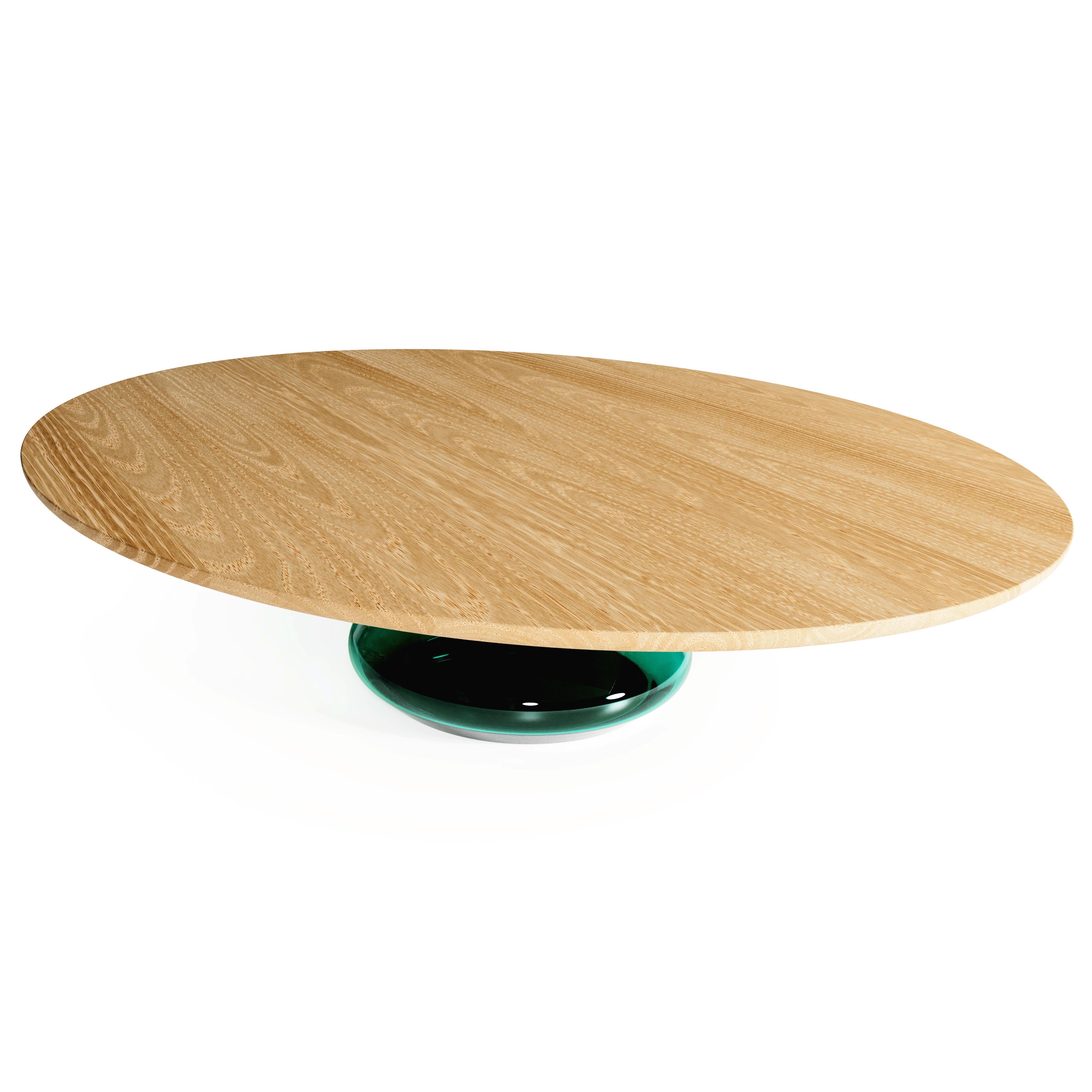 Modern Emerald Eclipse I, Limited Edition Coffee Table by Grzegorz Majka For Sale