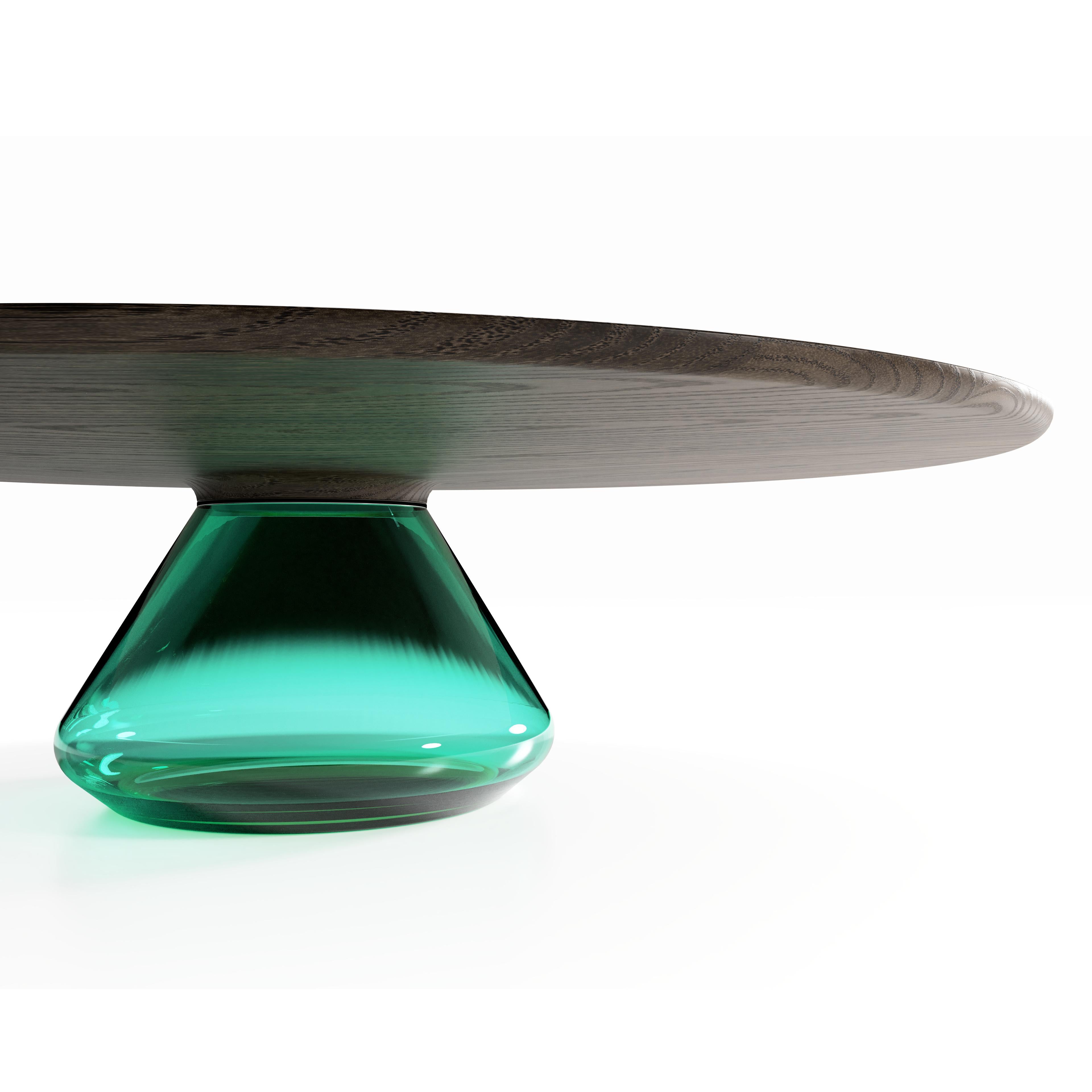 Modern Emerald Eclipse I, Limited Edition Coffee Table by Grzegorz Majka For Sale