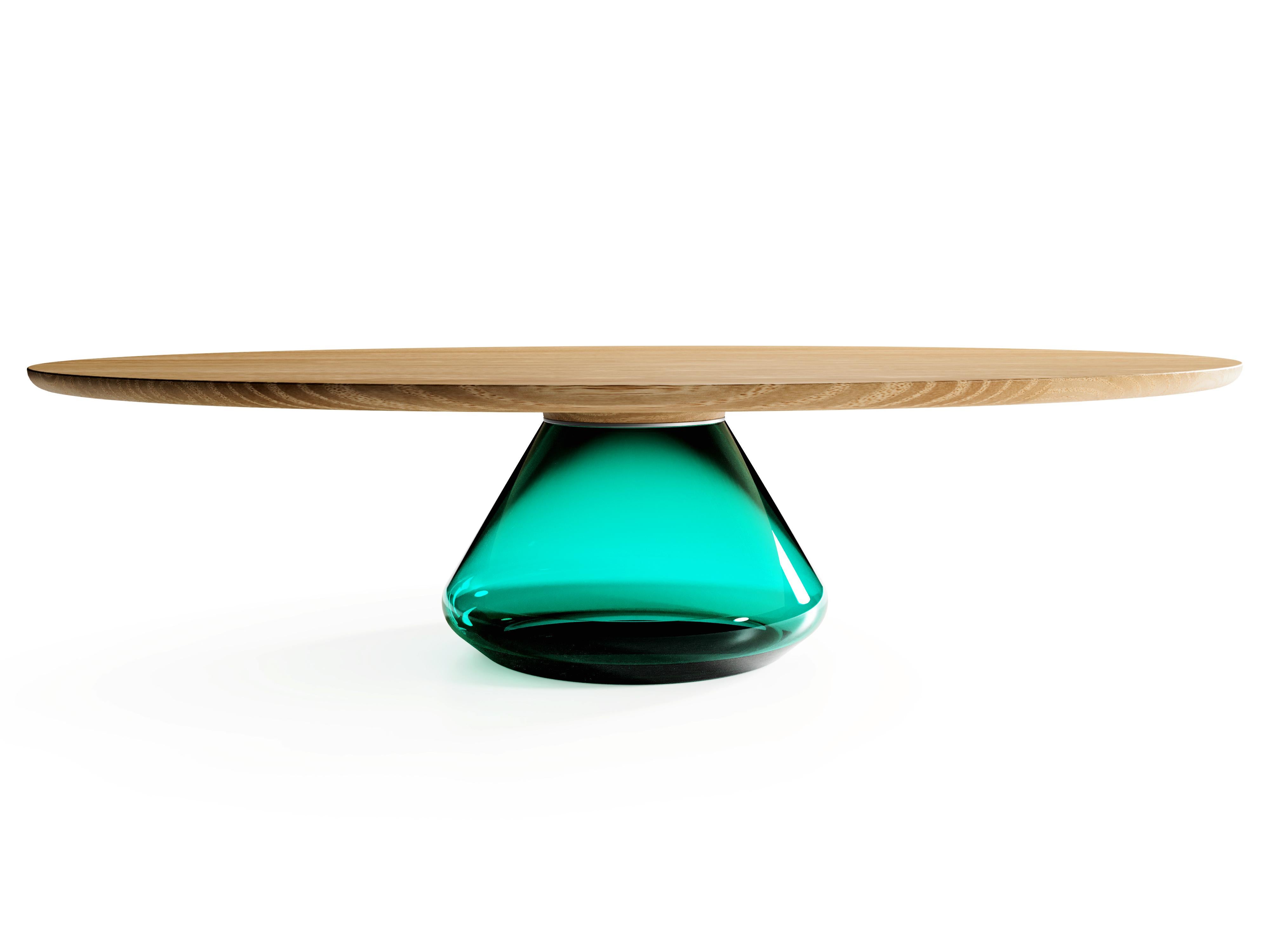 Emerald Eclipse I, Limited Edition Coffee Table by Grzegorz Majka In New Condition For Sale In Geneve, CH