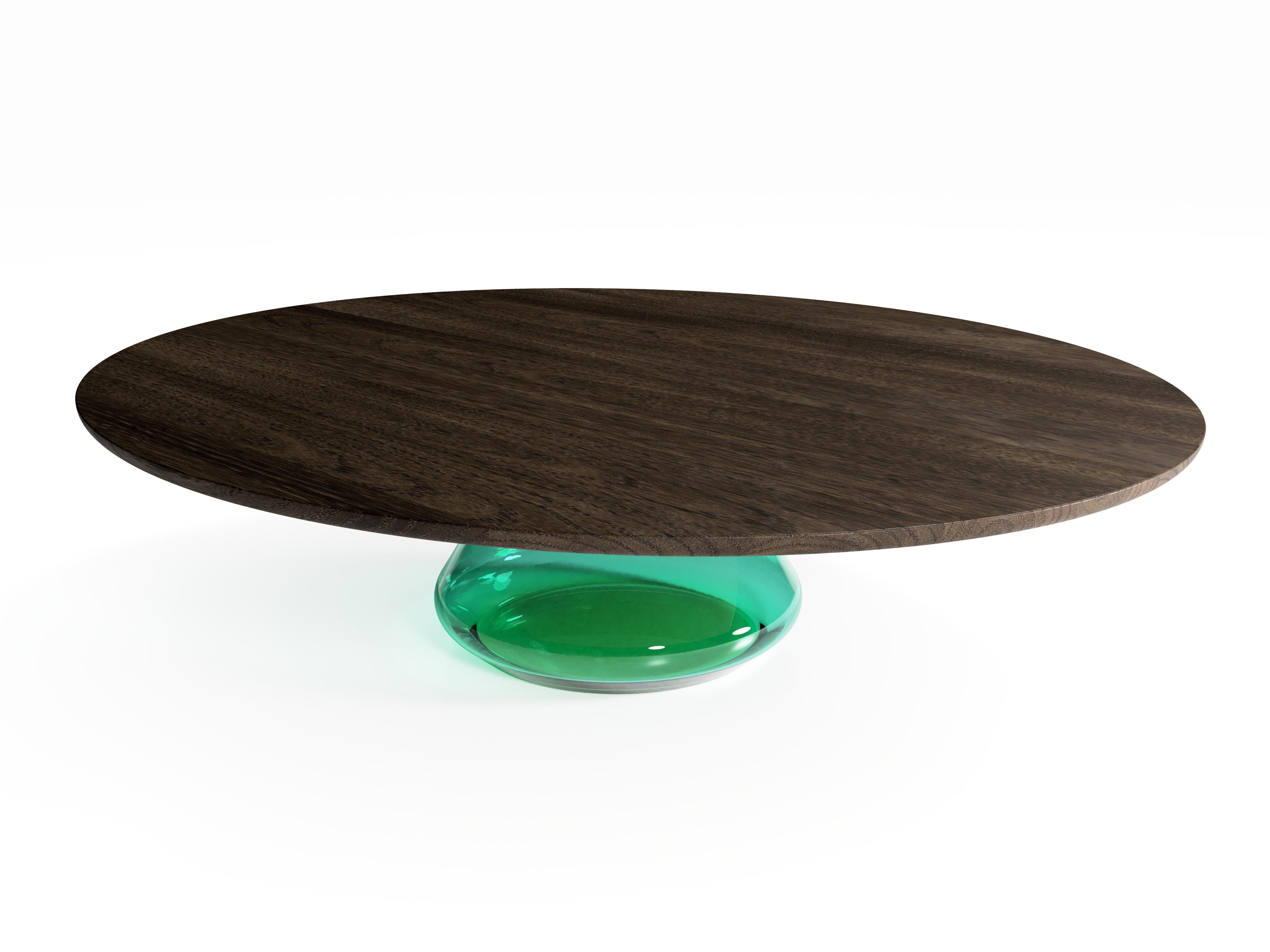 Emerald Eclipse I, Limited Edition Coffee Table by Grzegorz Majka In New Condition For Sale In Geneve, CH