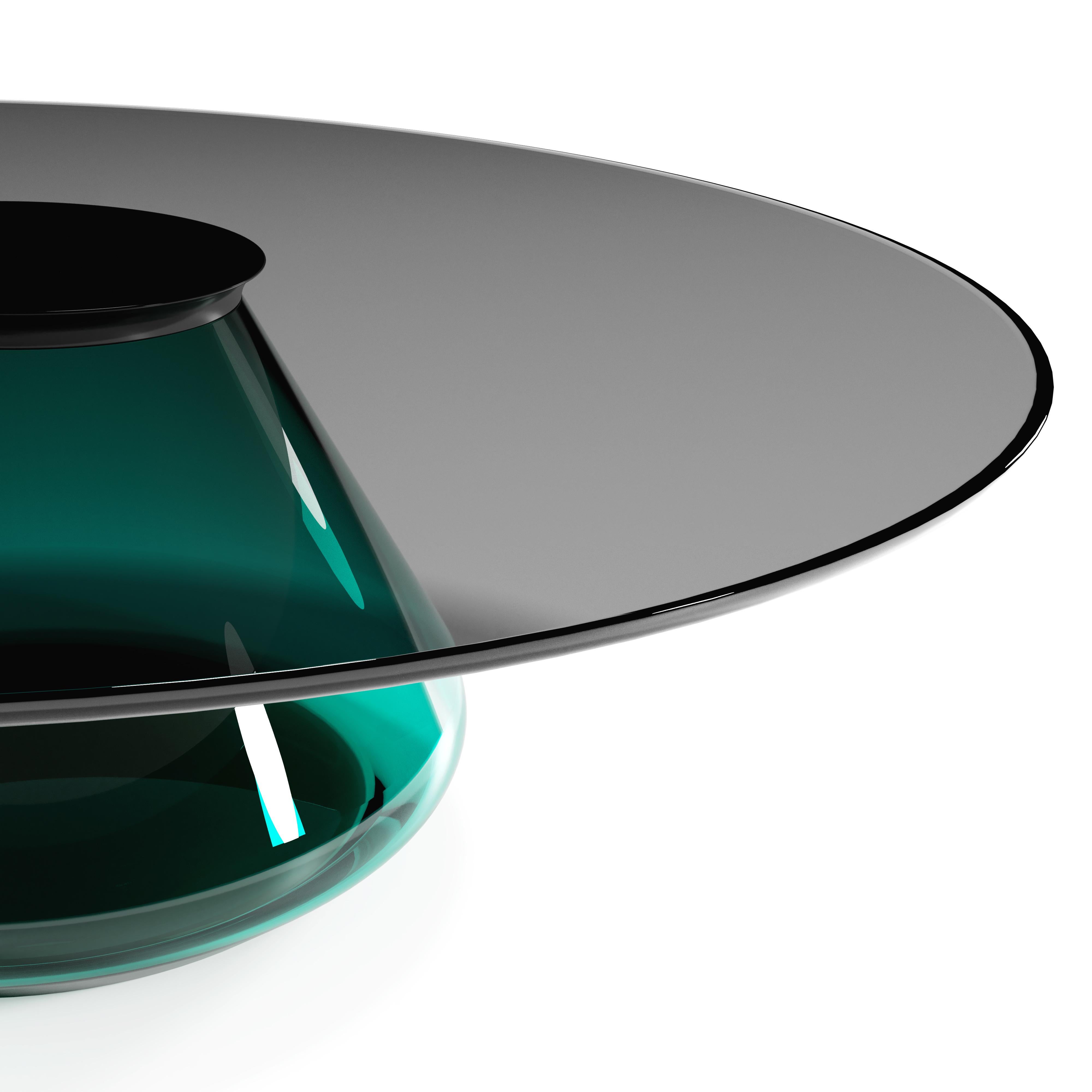 Contemporary The Emerald Eclipse II Coffee Table by Grzegorz Majka For Sale