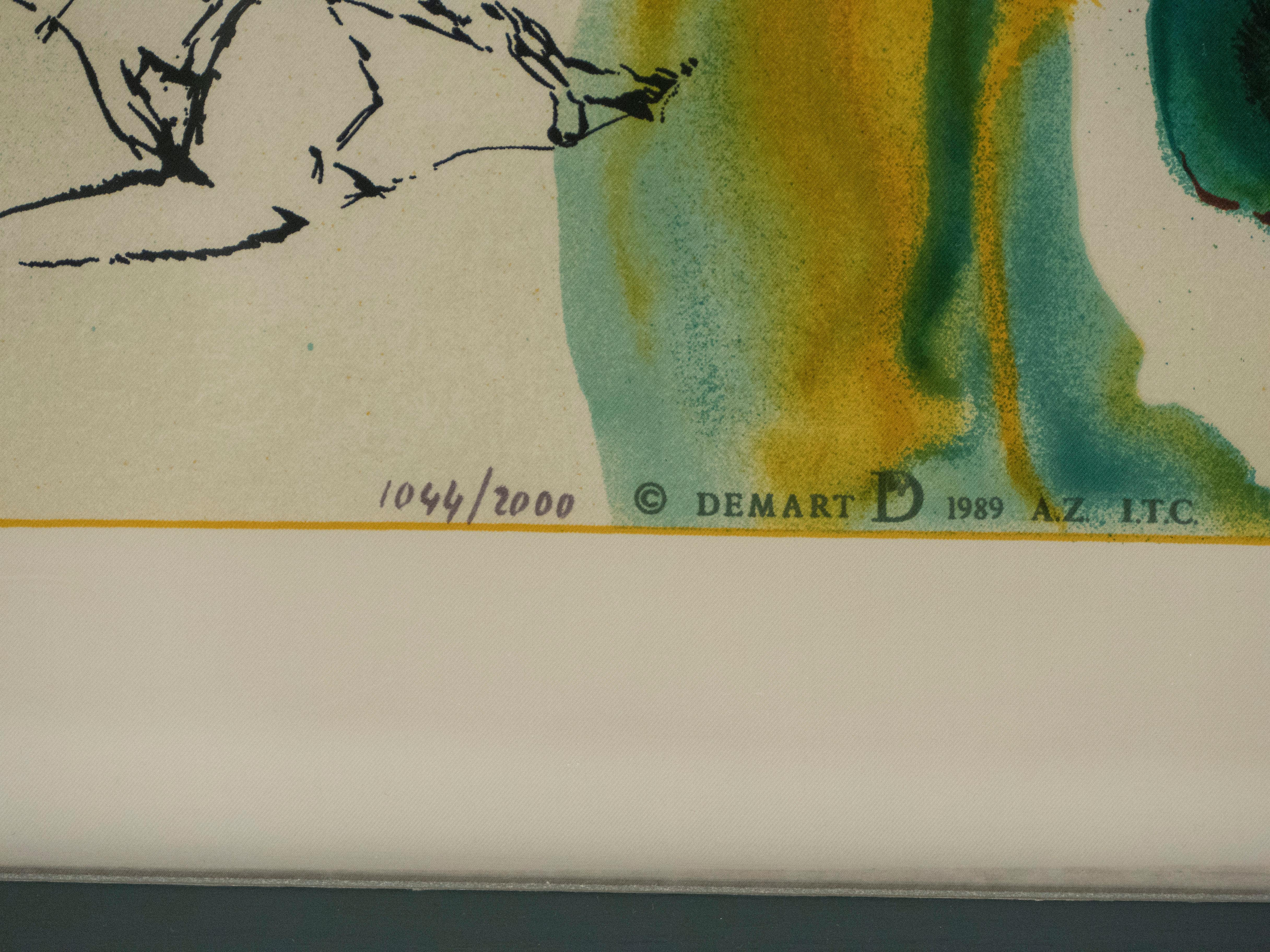 The Emerald Of The Tablet Salvador Dali Silk Serigraphy 1976 '1989/2000' 4