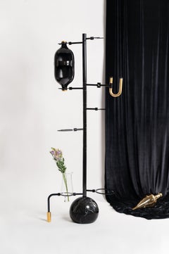 Black Emotional Lab Sculptural Light by Hania Jneid