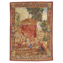 The Emperor’s Banquet: A Handwoven Beauvais-Style Tapestry of Imperial Splendor
