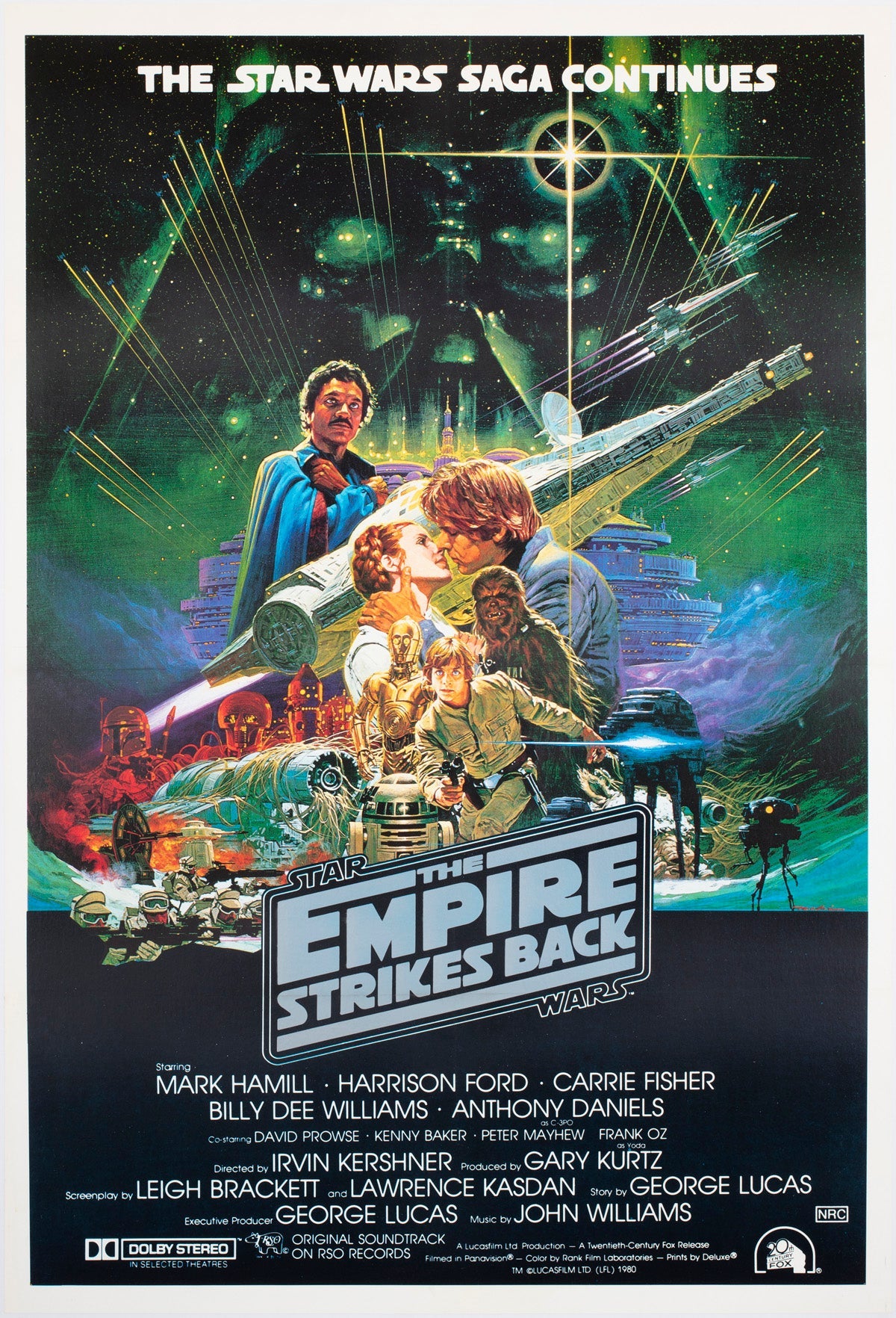 Das Imperium schlägt zurück 1980 Australisches 1 Blatt Filmplakat, Noriyoshi Ohrai