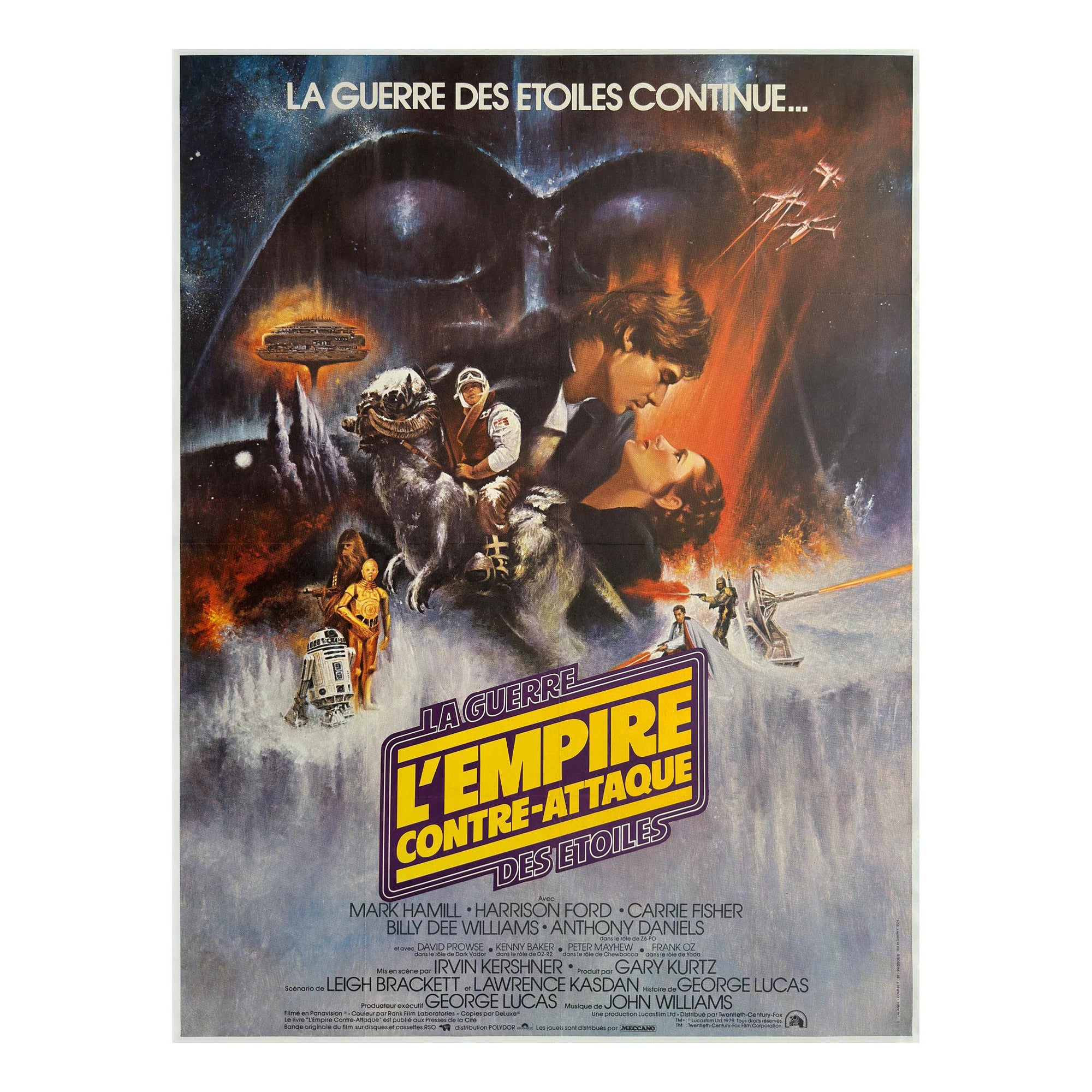 DAS IMPERIUM SCHLÄGT ZURÜCK  Französischer Grande-Film, Filmplakat, ROGER KASTEL, 1980 im Angebot