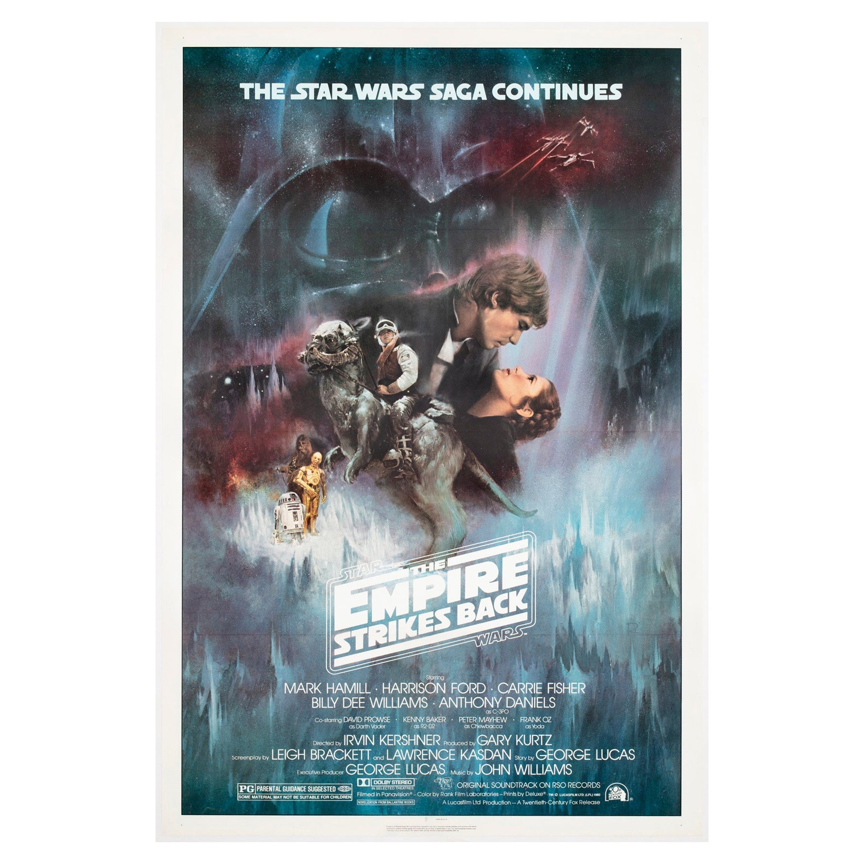 Das Imperium schlägt zurück 1980 US 1 Blatt GWTW Stil Filmplakat, Roger Kastel im Angebot